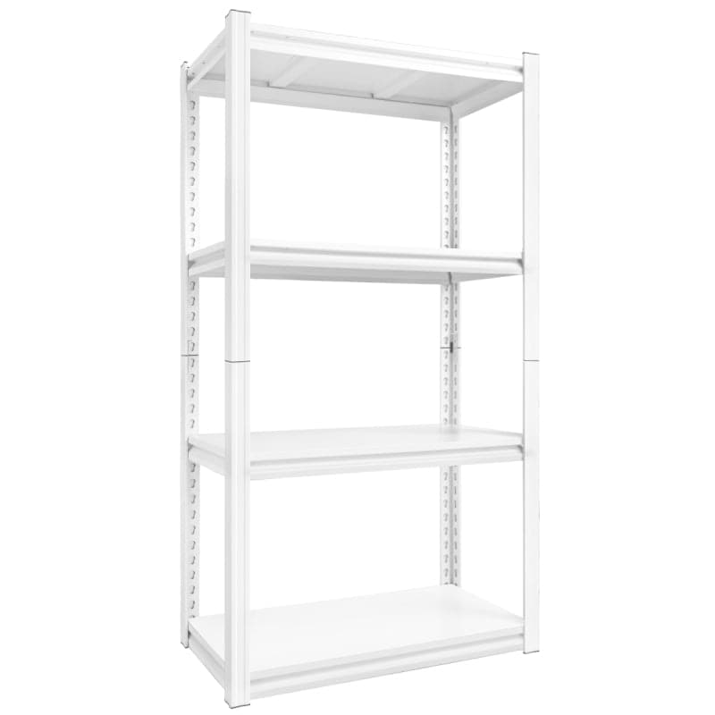 Raybee 4 Tier Commercial Metal Shelving Unit White