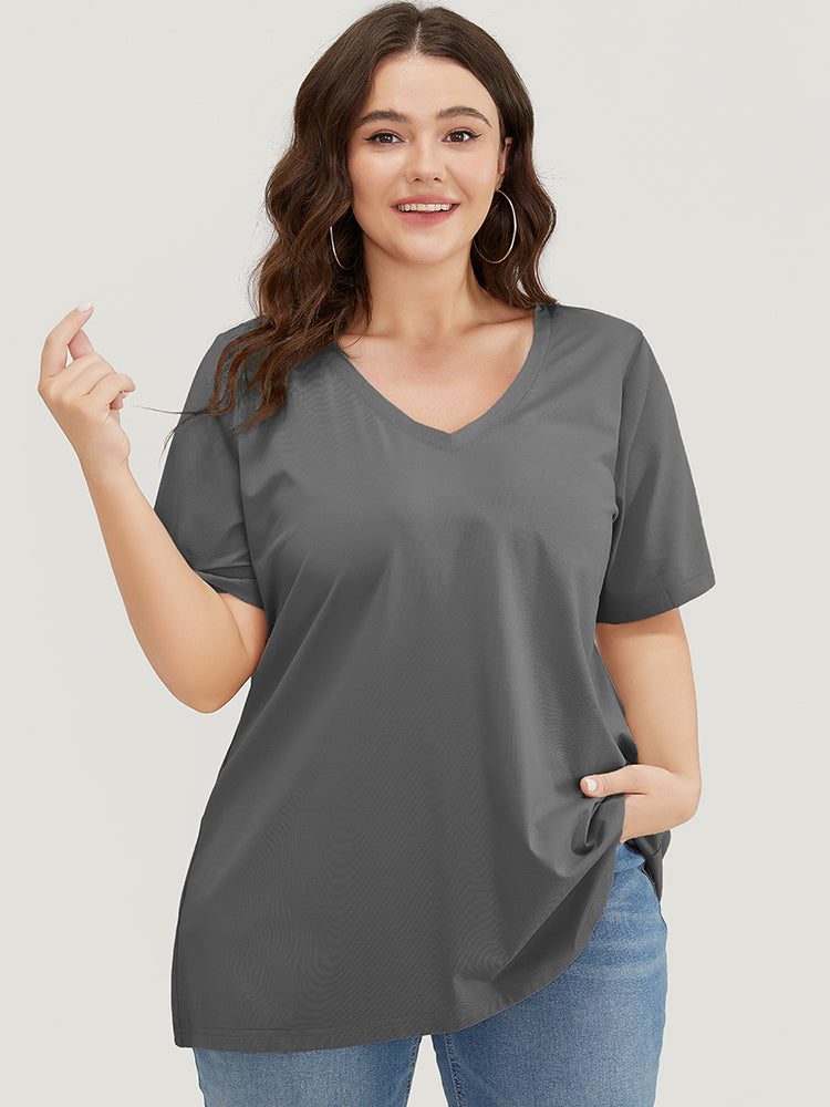 UltraCool V Neck Slightly Stretchy T-shirt