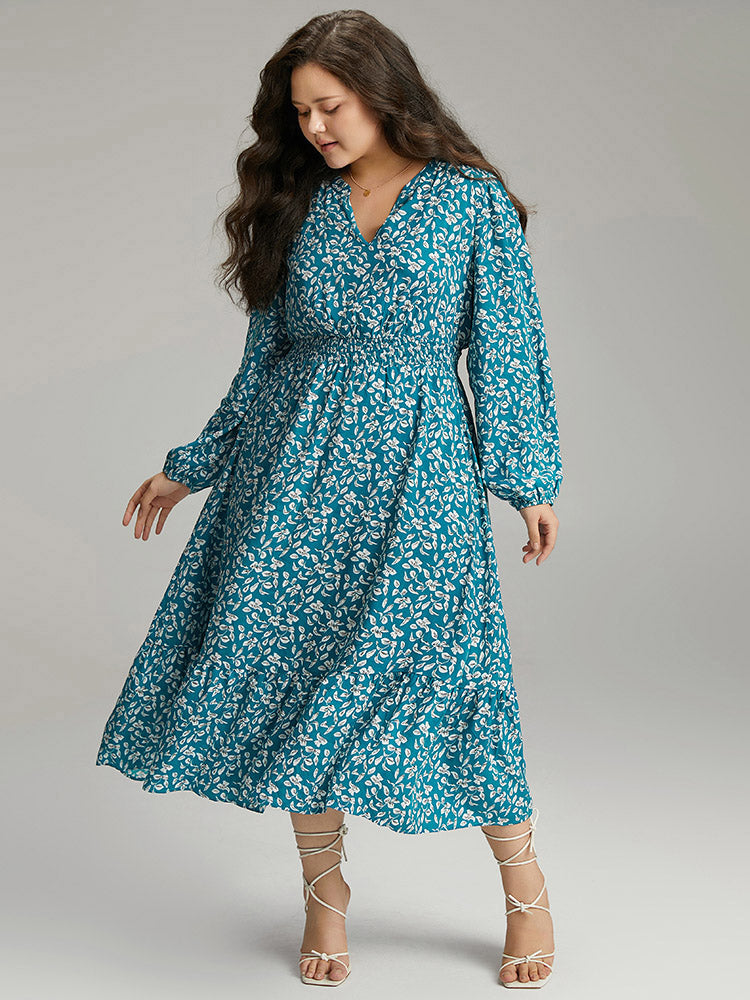 Supersoft Essentials Ditsy Floral Shirred Pocket Dress