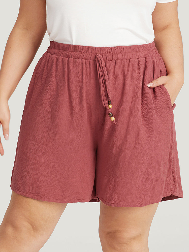 Plain Ties Pocket Beaded Detail Shorts