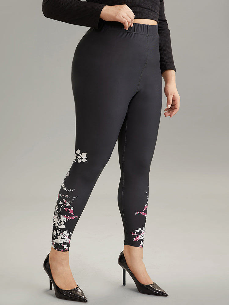 Boho Print High Rise Skinny Leggings