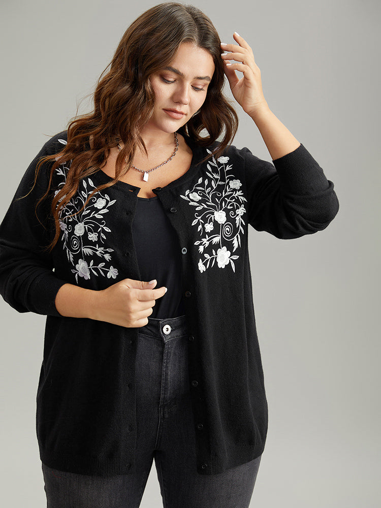 Supersoft Essentials Anti-Pilling Silhouette Floral Print Cardigan