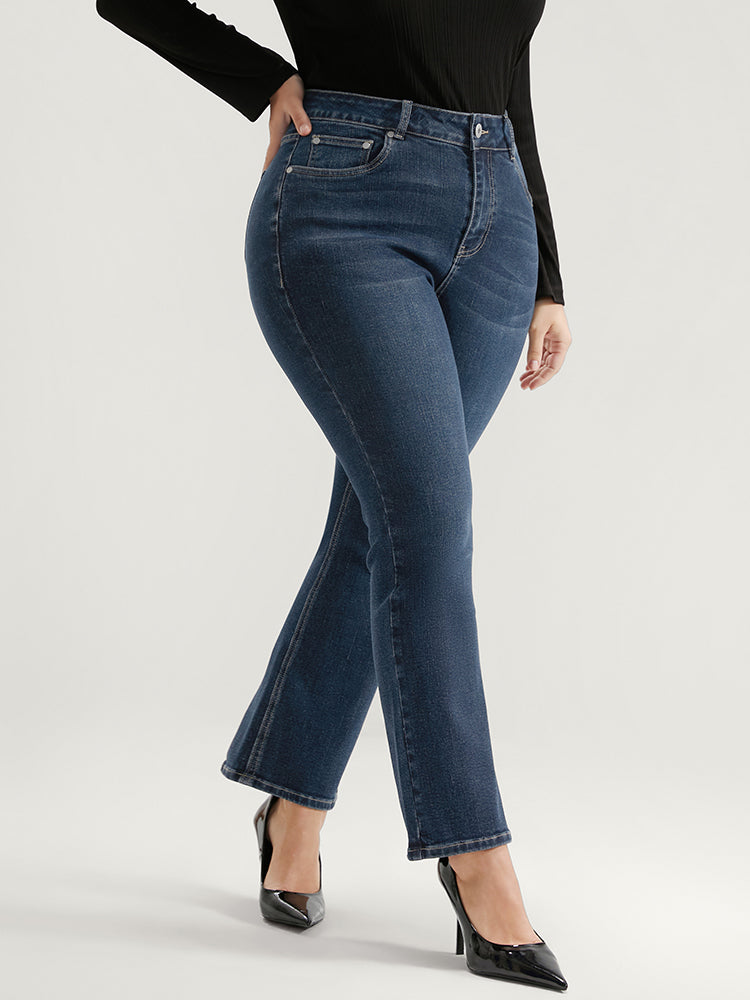 Bootcut Very Stretchy High Rise Dark Wash Jeans