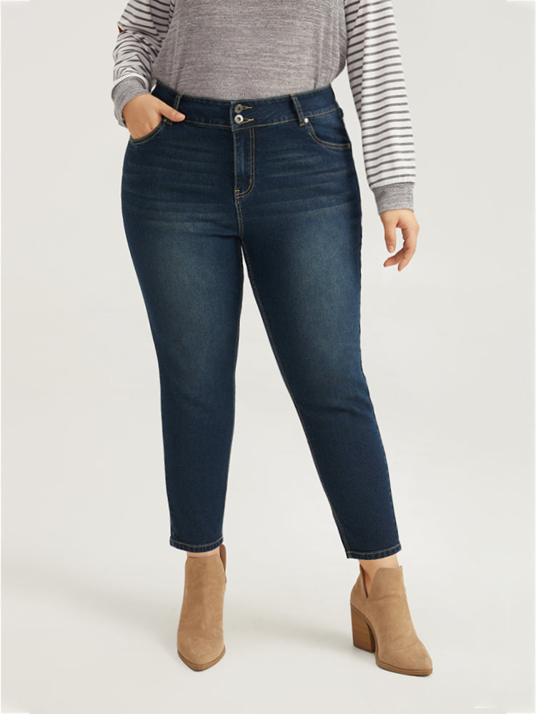 Skinny Very Stretchy Button Up Jeans