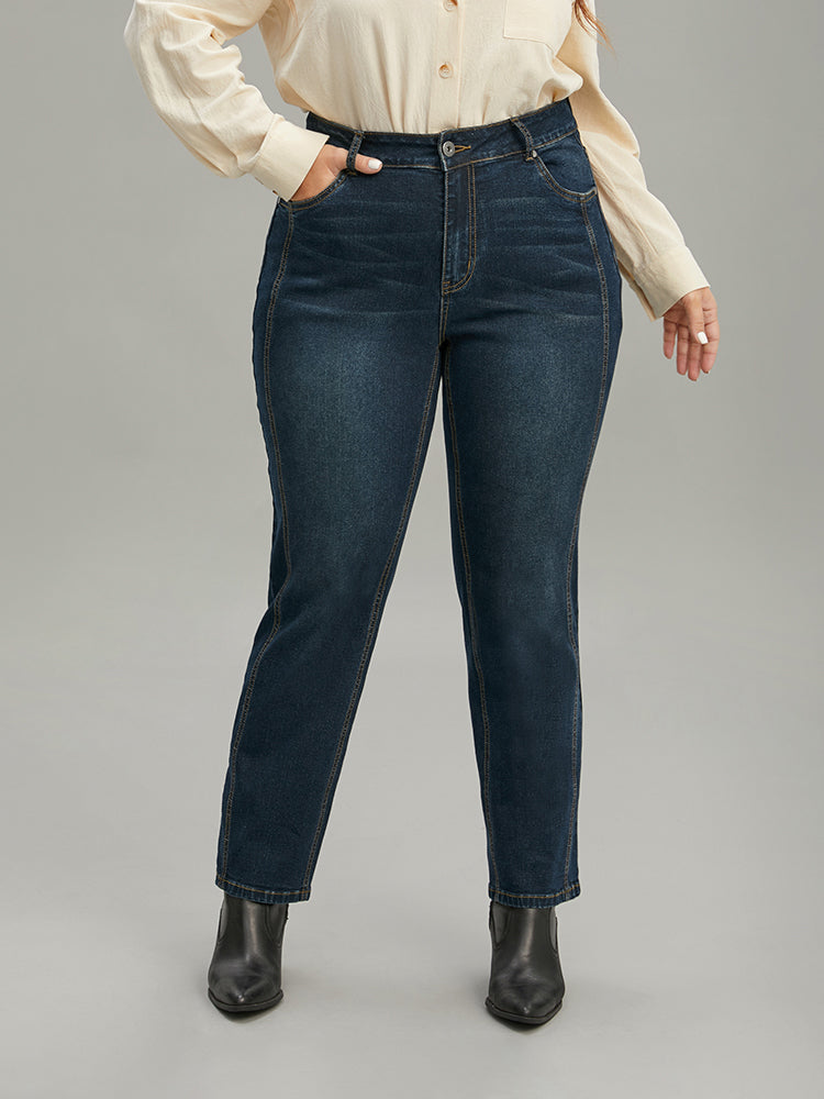 Very Stretchy Seam Detail Stitch Jeans