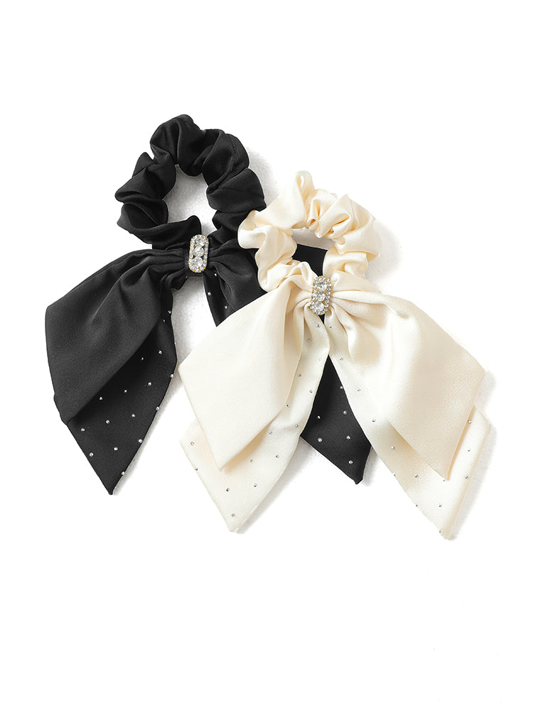 Bowknot Rhinestone Detail Hair Ties