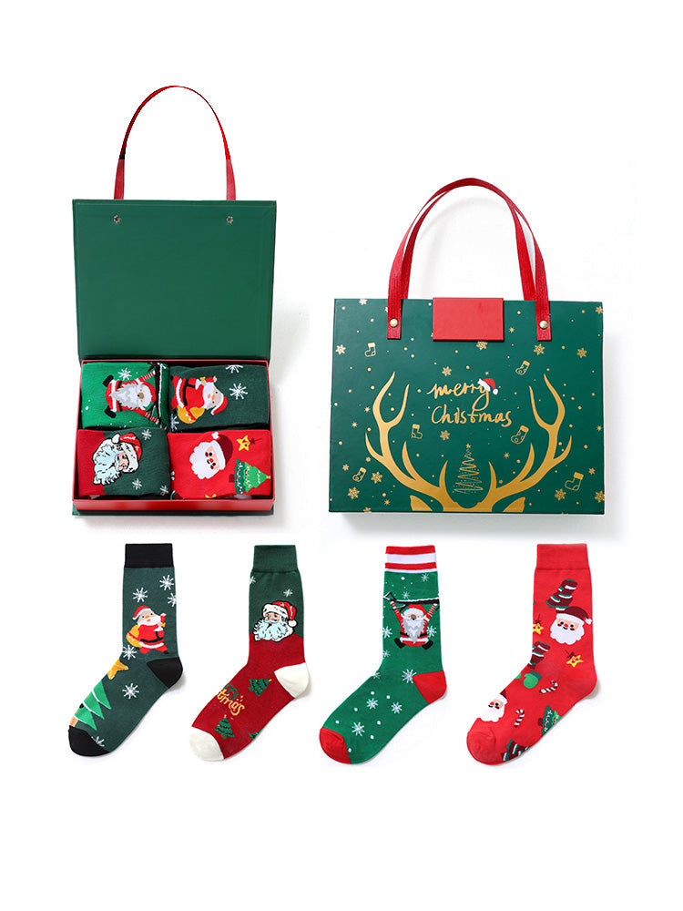 Christmas Mid Calf Socks Set