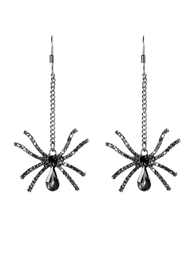 Halloween Spider Pendant Earrings