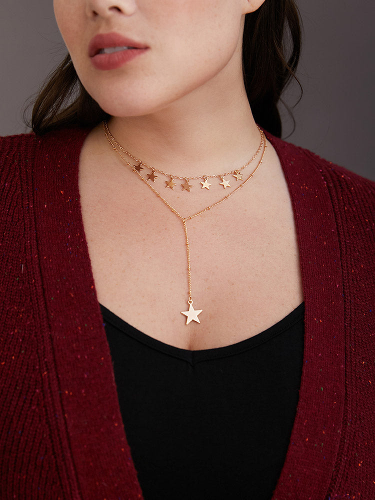 Star Charm Layered Necklace