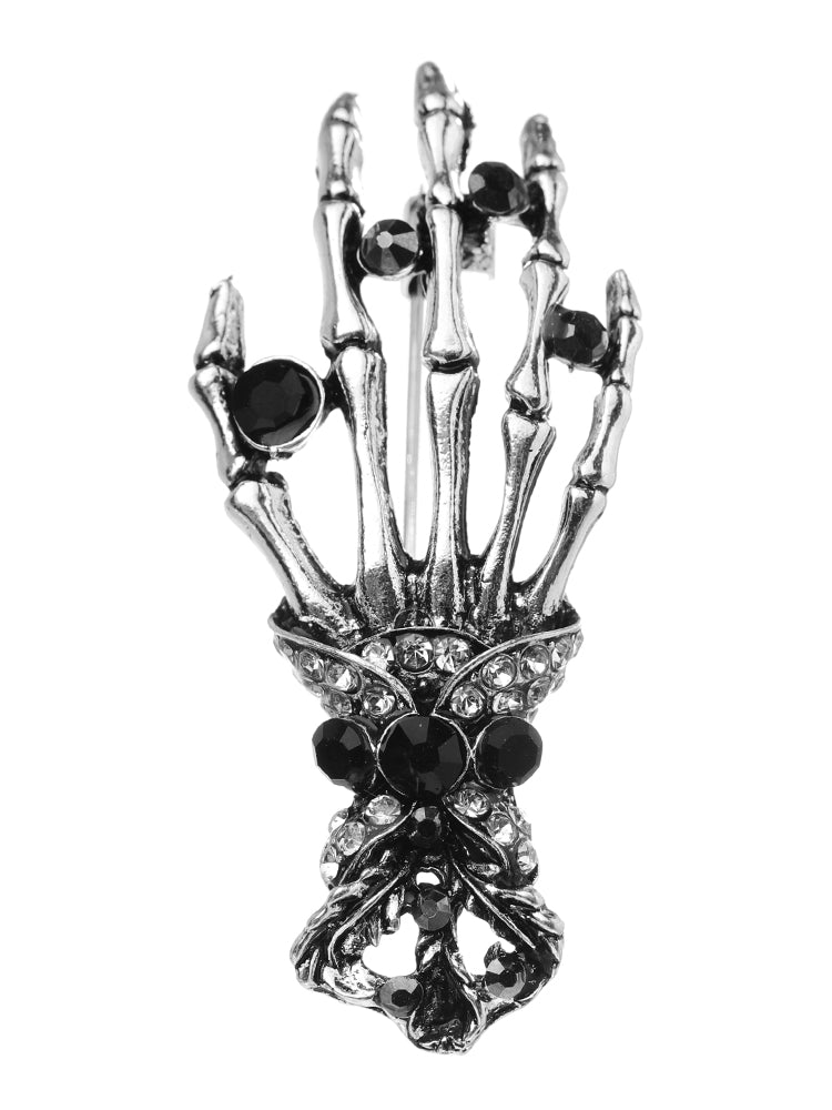 Halloween Skeleton Hand Brooch