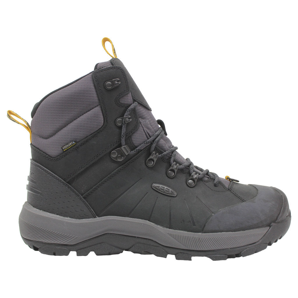 Keen Mens Boots Revel IV Mid Polar Leather Textile - UK 12