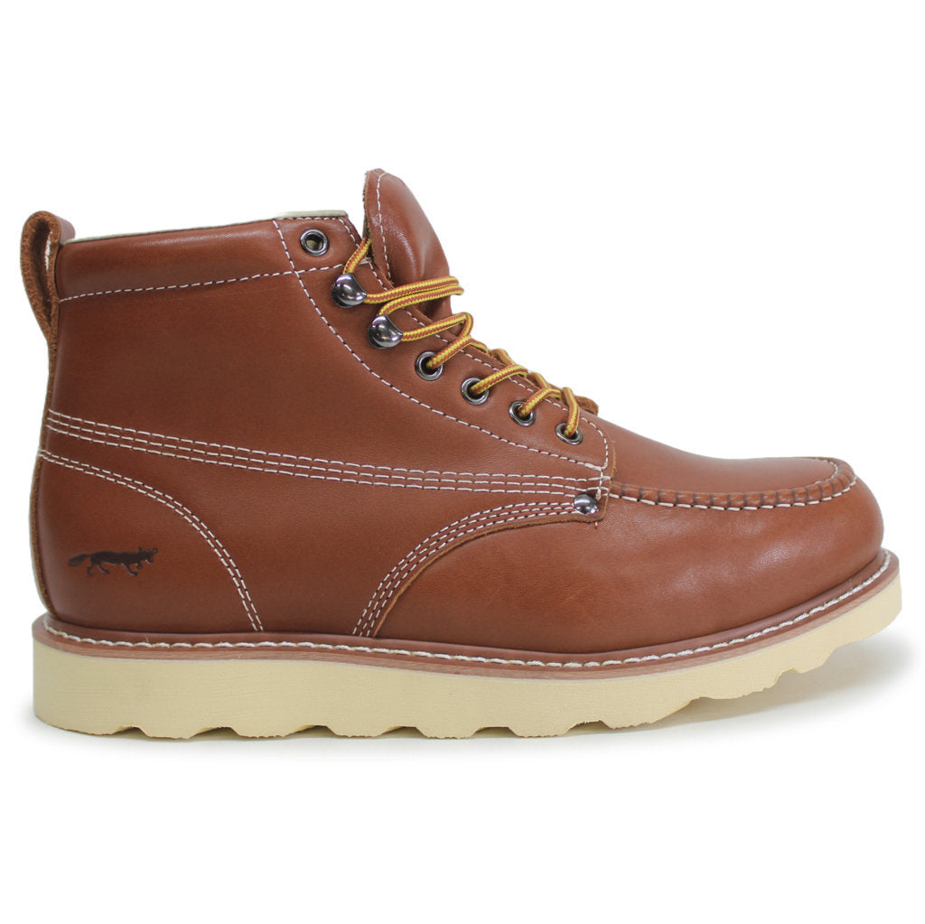 Golden Fox 6 Inch Urban Moc Toe Oil Full Grain Leather Mens Boots Copper - UK 9.5