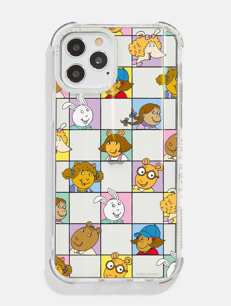 Arthur x Skinnydip Character Grid Holo Shock i Phone Case, i Phone 15 Plus Case