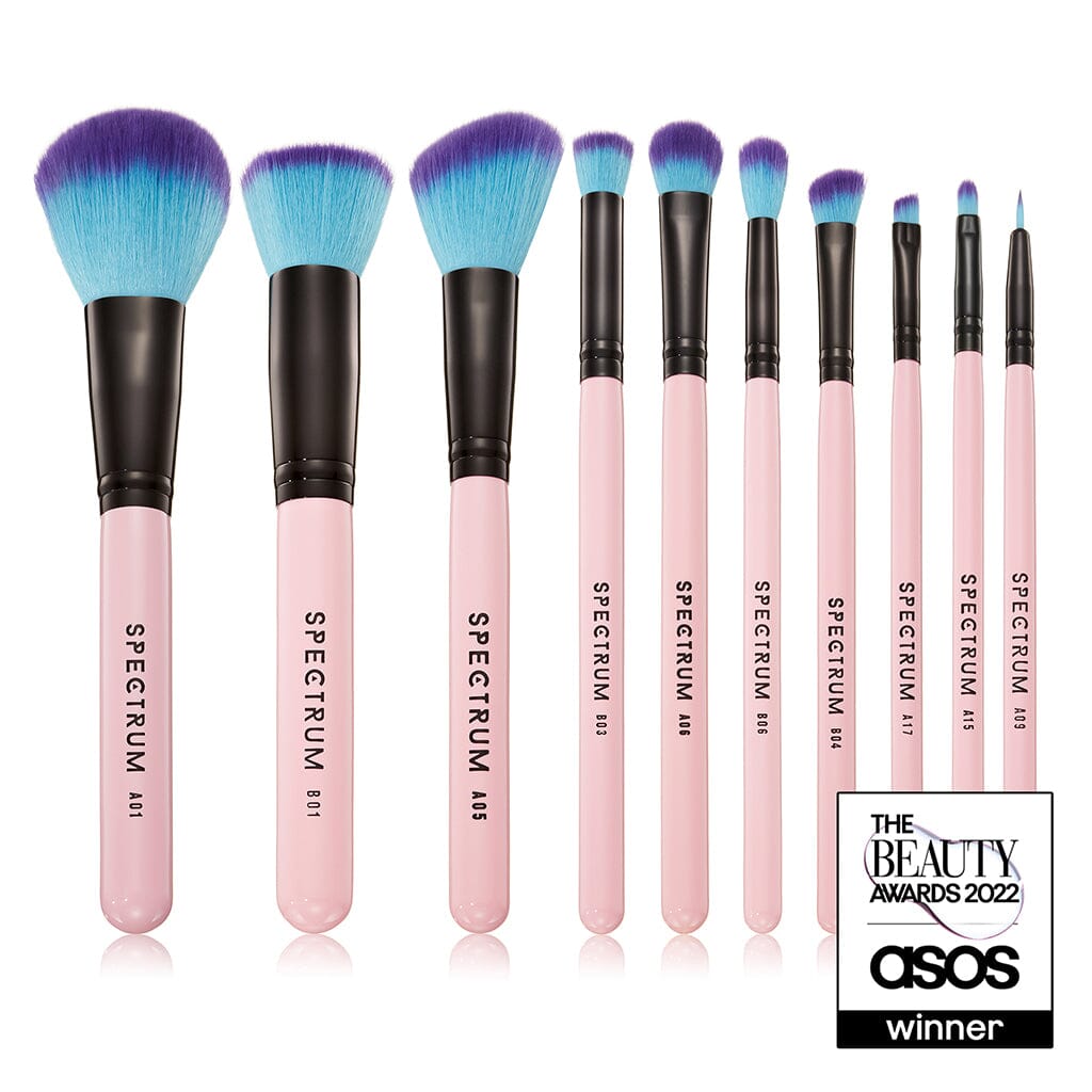 10 Piece Essential Makeup Brush Set