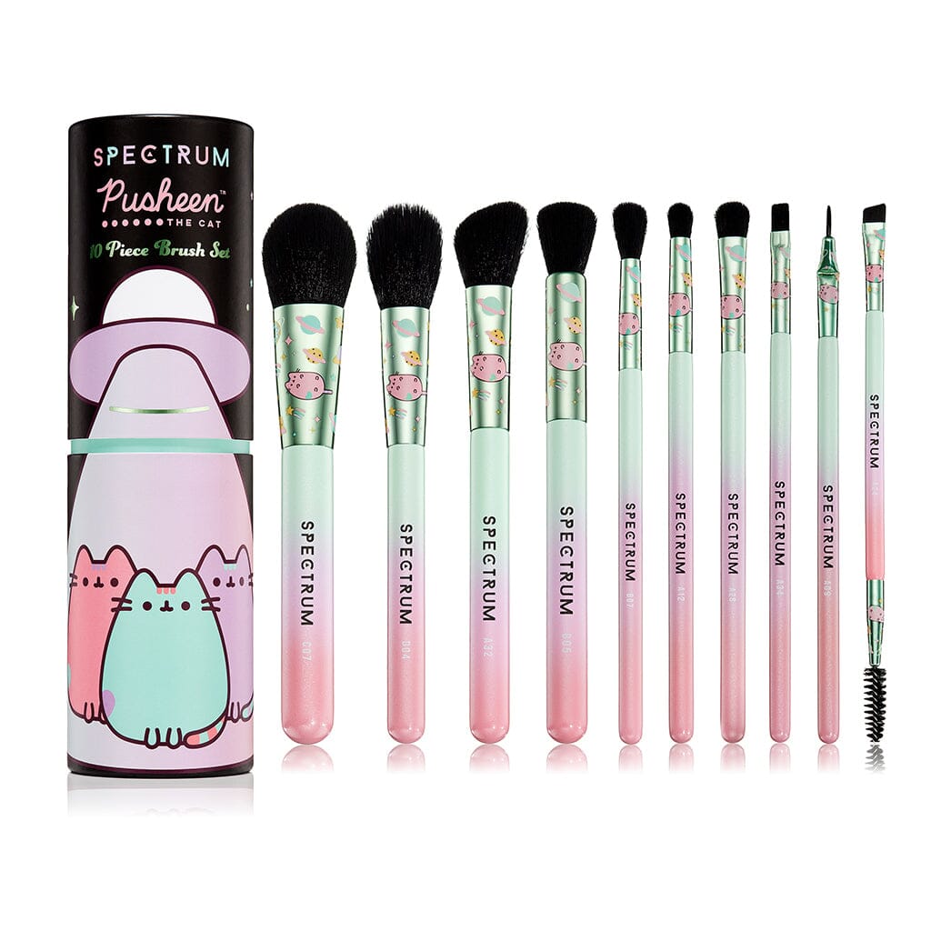 Pusheen "Give Me Space" 10 Piece Makeup Brush Set