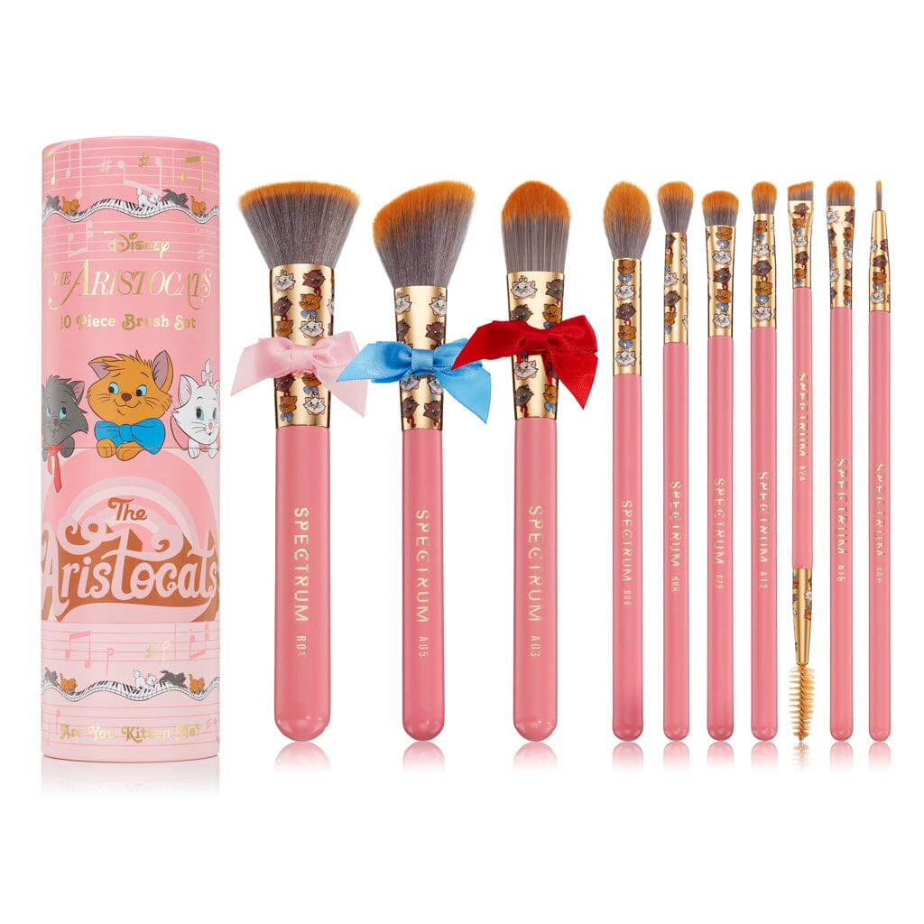 Aristocats 10 Piece Makeup Brush Set