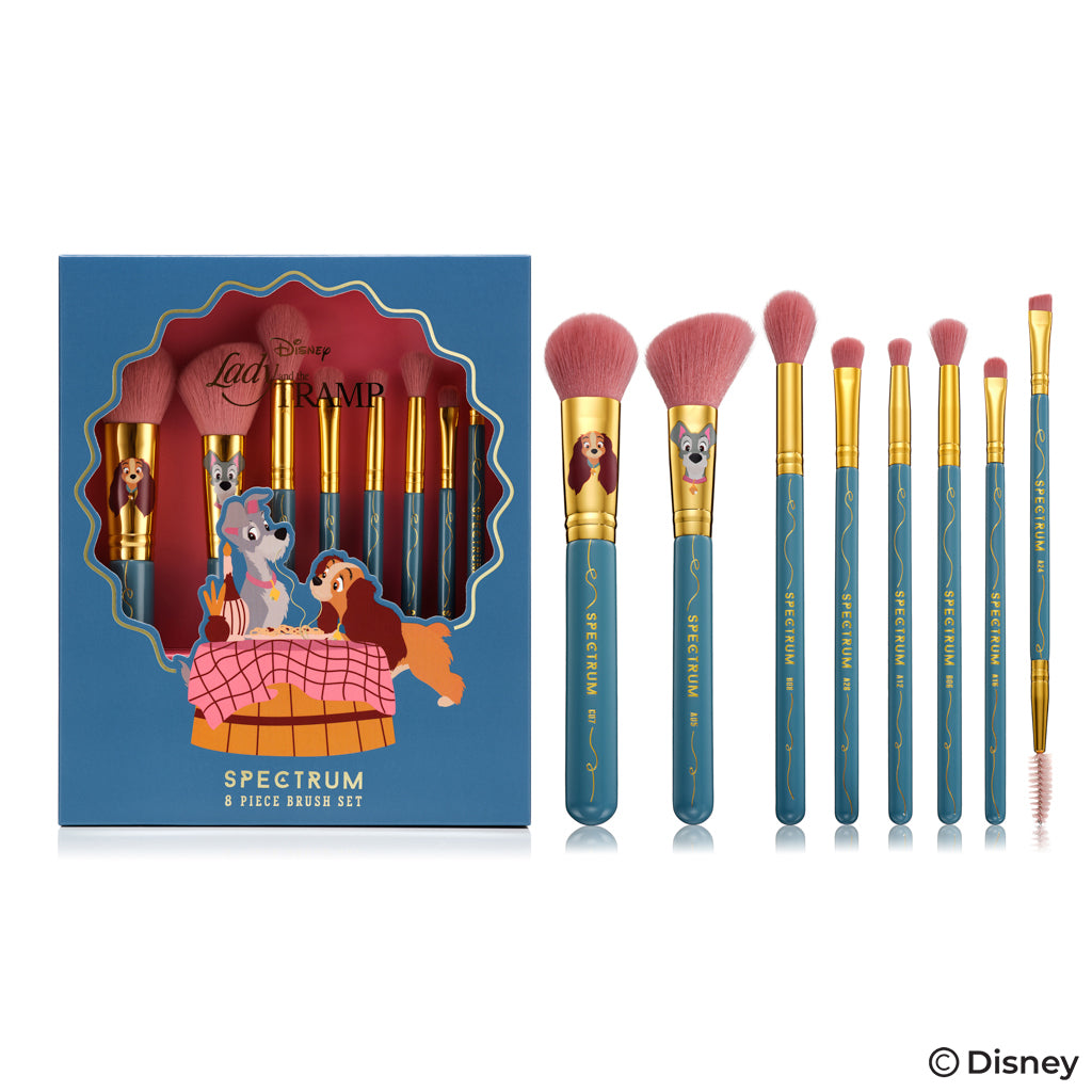 Lady And The Tramp 8 Piece Makeup Brush Set