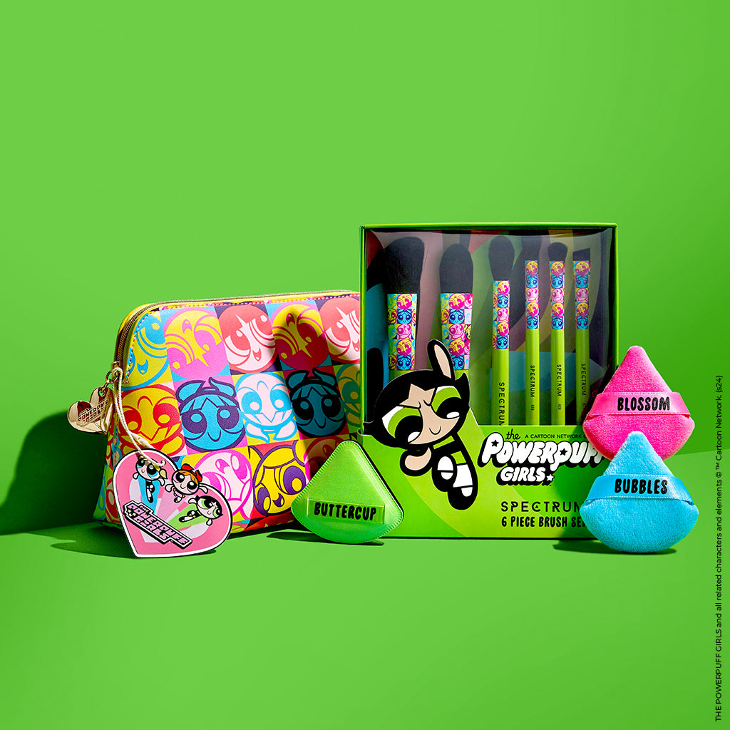 The Powerpuff Girls Buttercup Makeup Brush Bundle