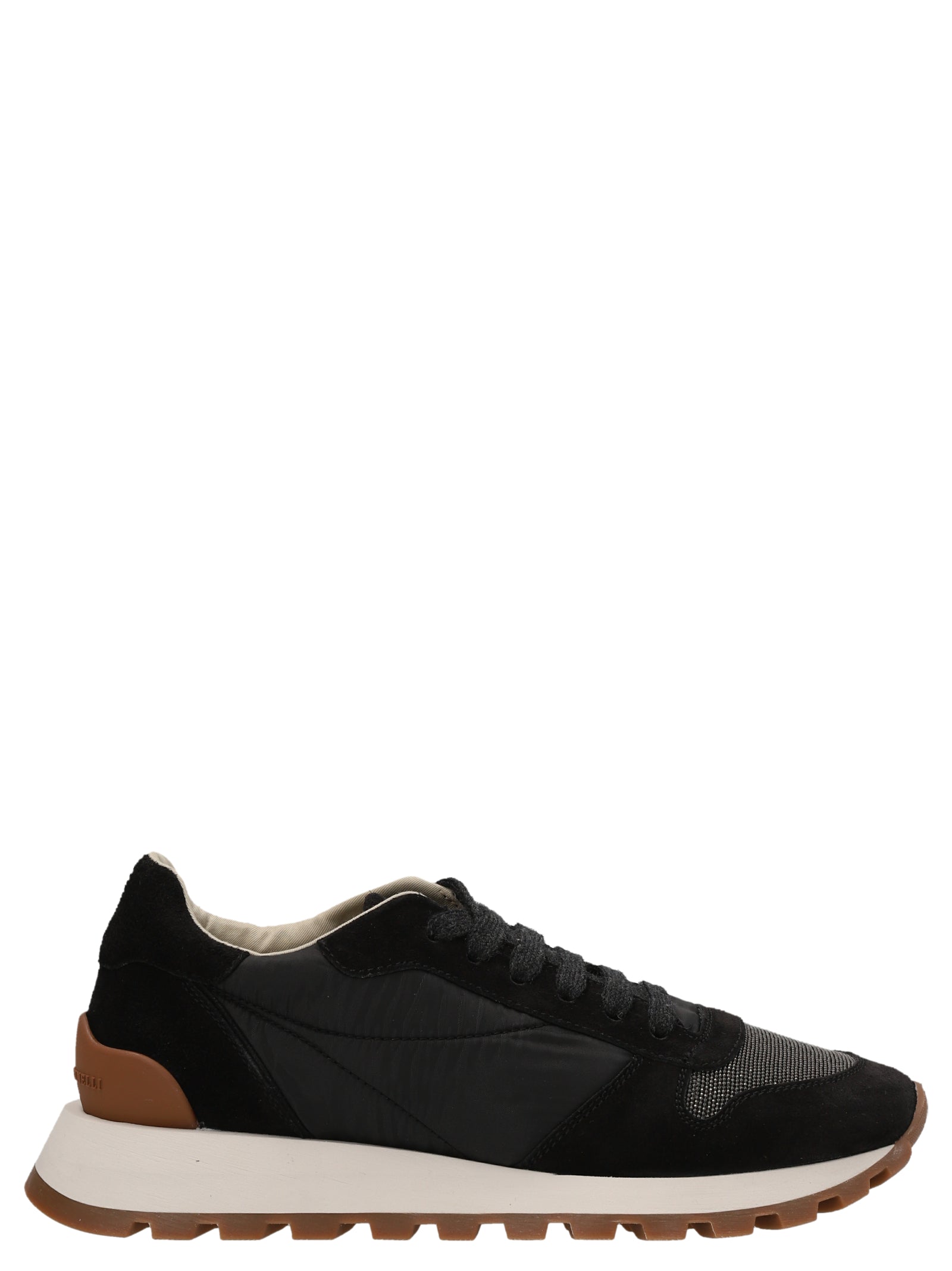 Brunello Cucinelli-'Monile' Sneakers Nero-Donna