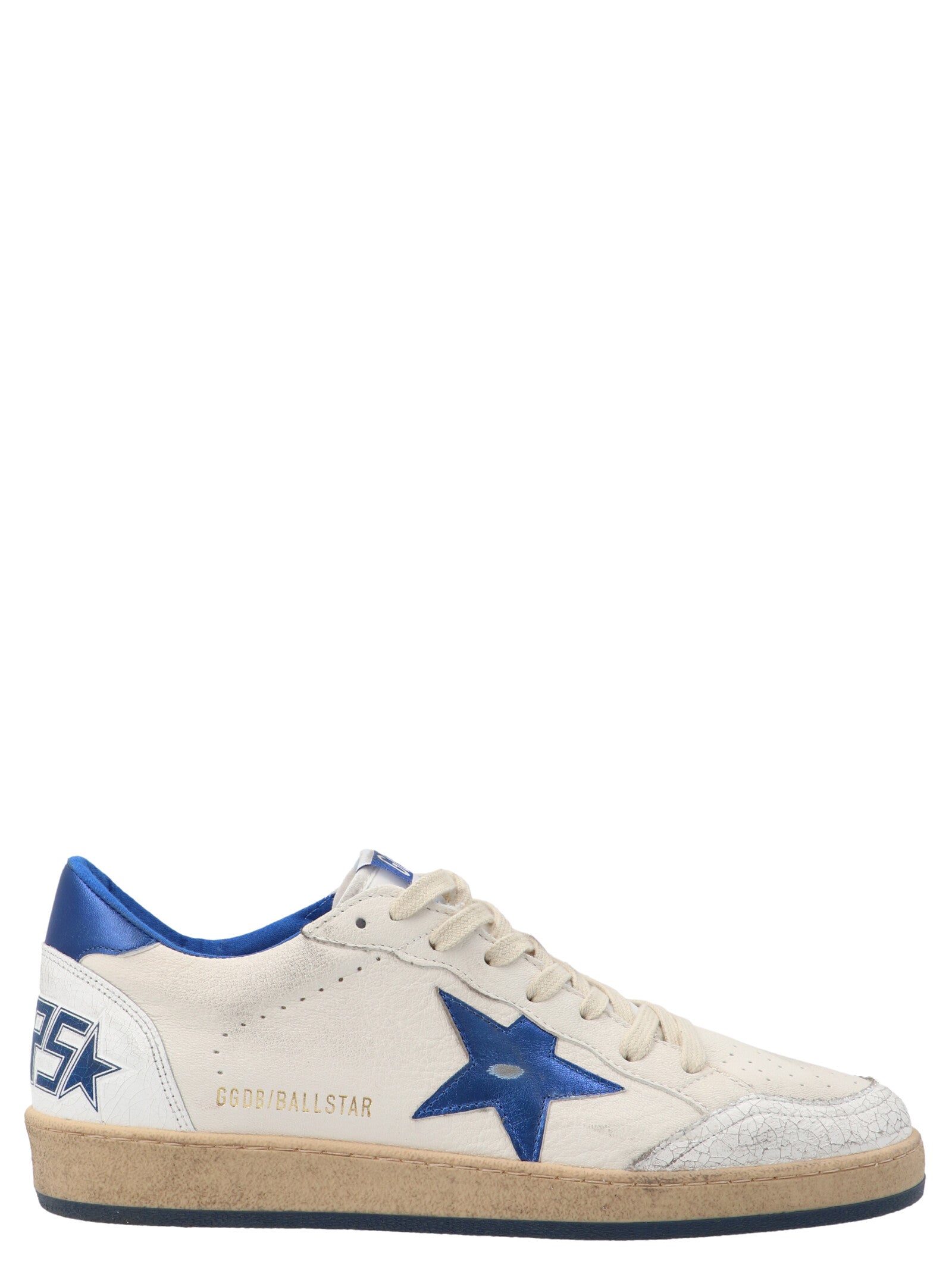 Golden Goose-'Ball star' Sneakers Blu-Donna