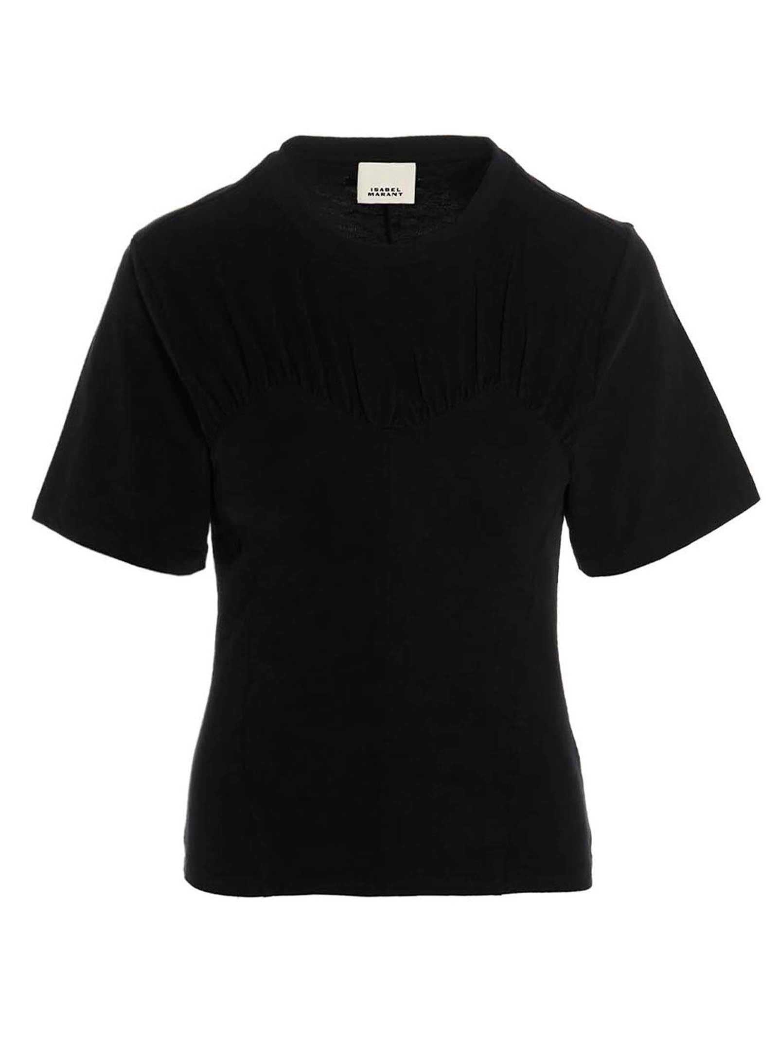 Isabel Marant-'Zazie' T Shirt Nero-Donna