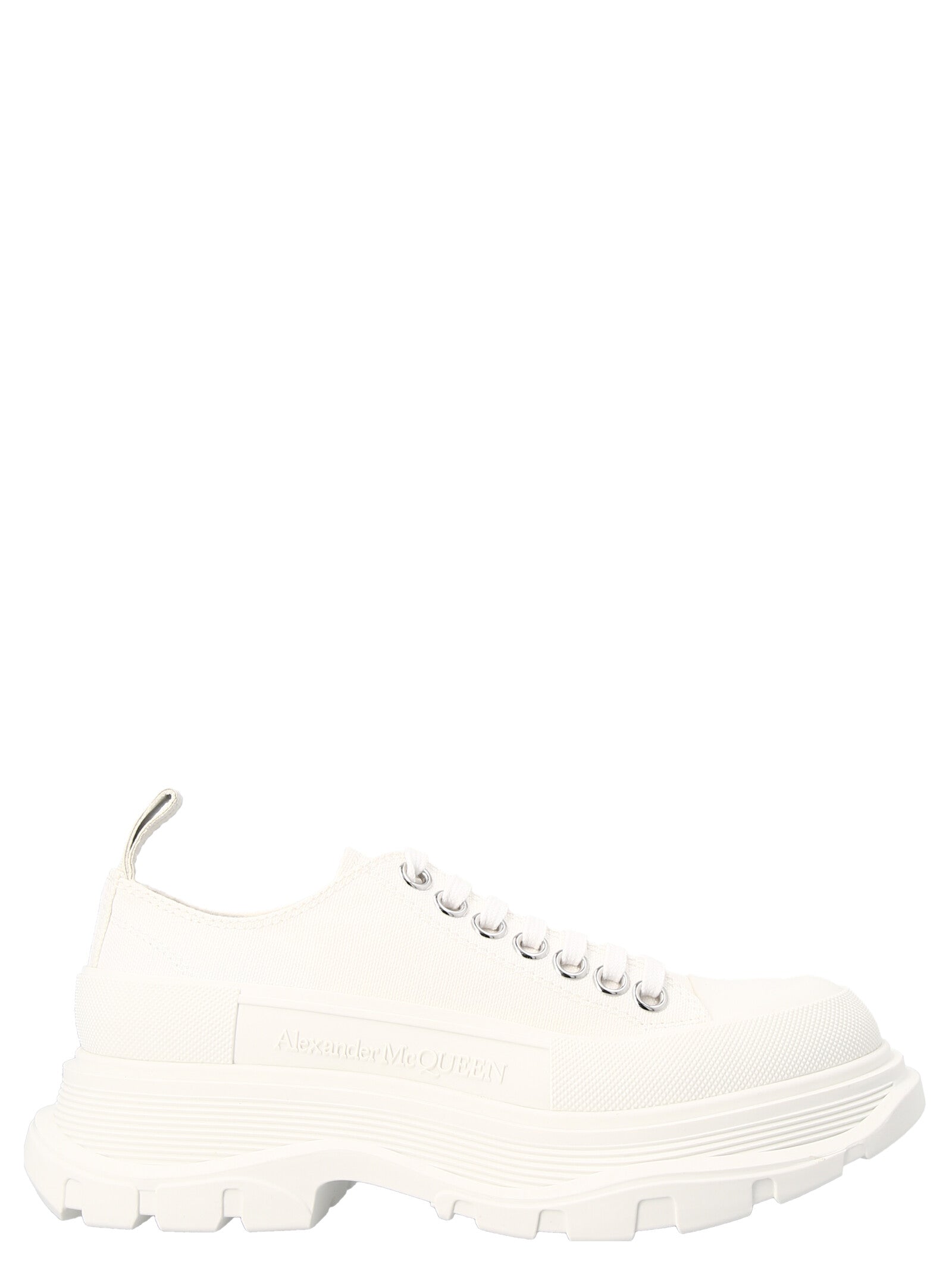 Alexander Mcqueen-'Canvas Sack' Sneakers Bianco-Donna