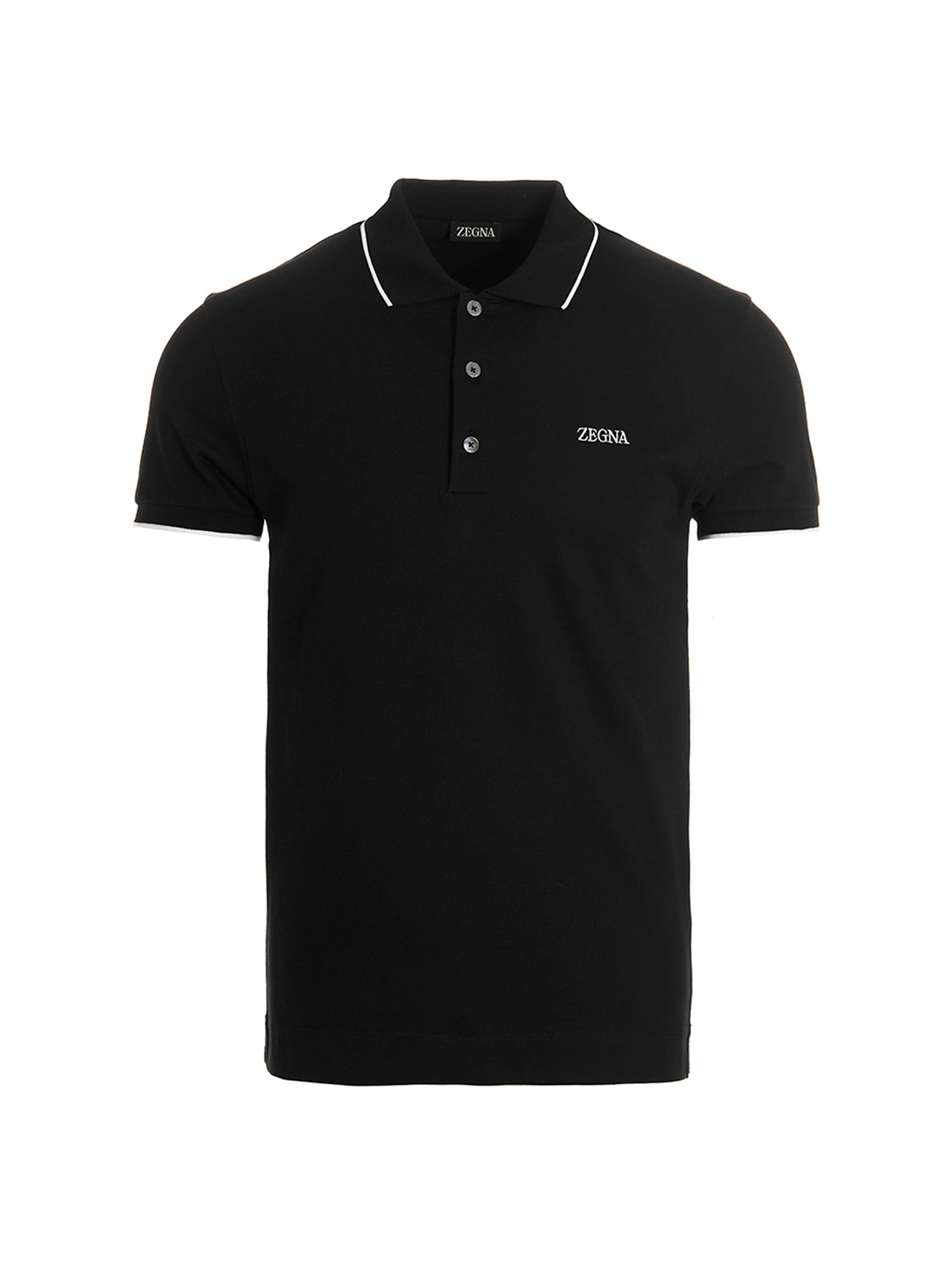 Zegna-Polo Nero-Uomo