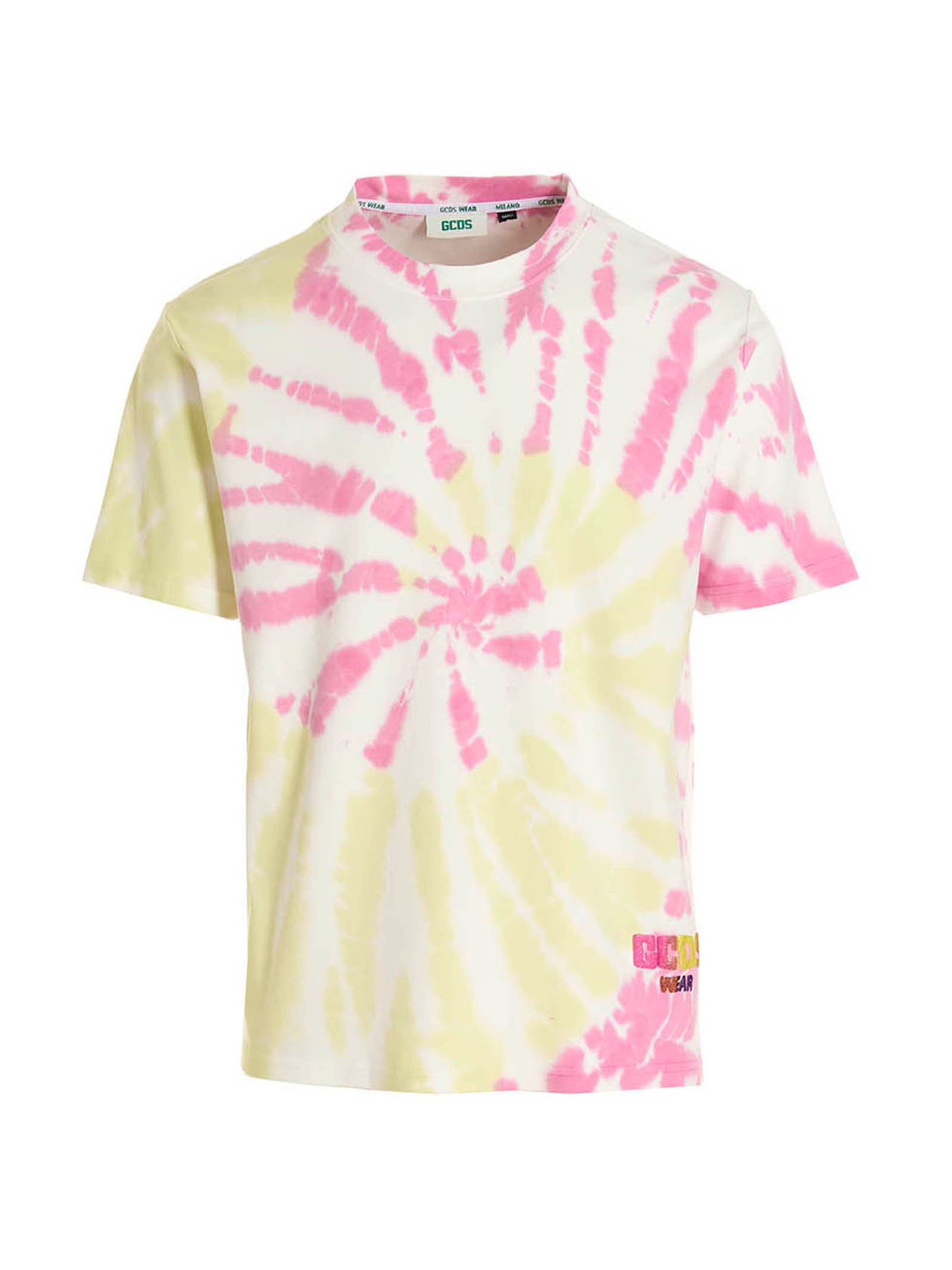 Gcds-'GCDS Tie Dye' T Shirt Multicolor-Uomo