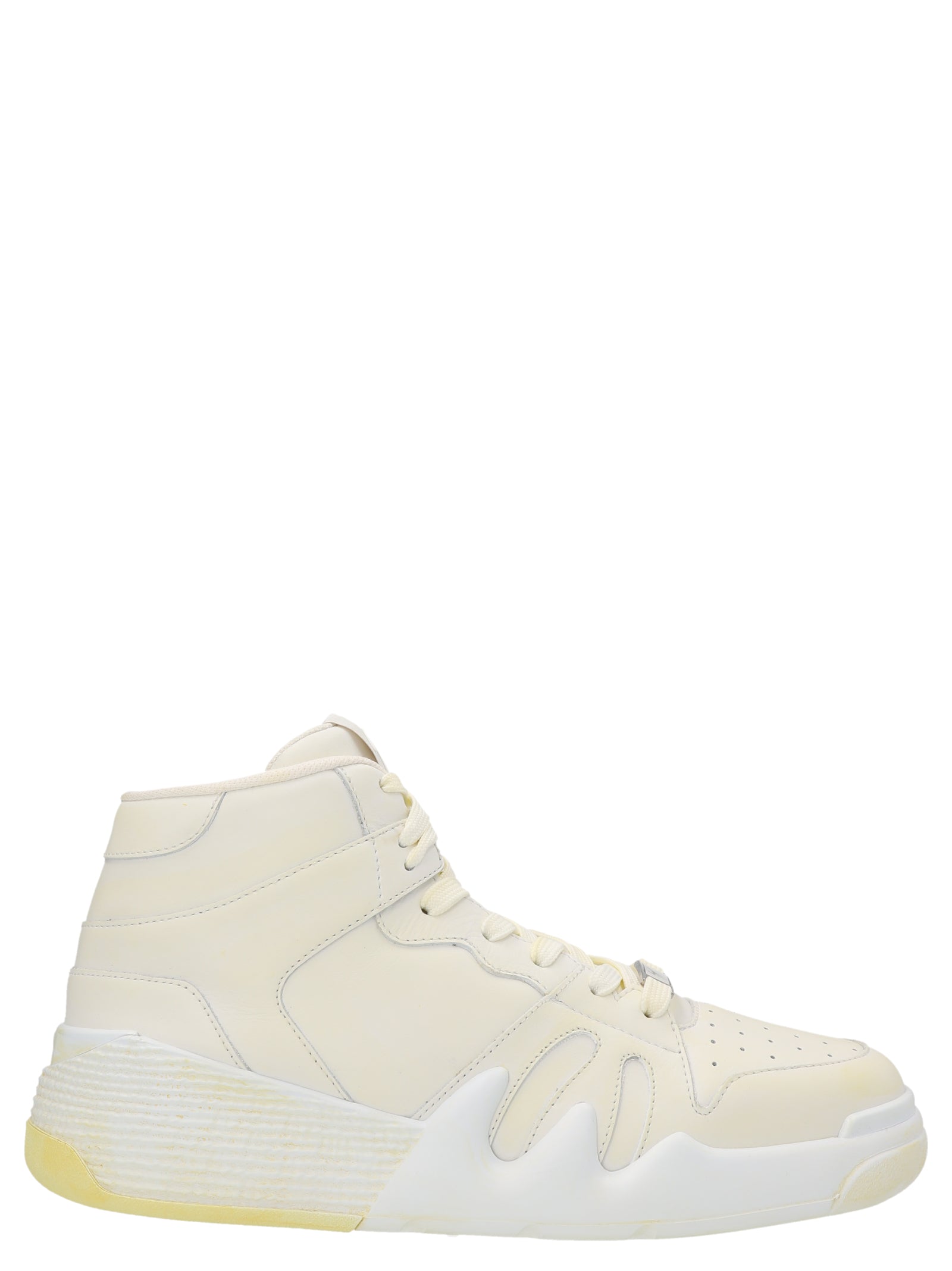 Giuseppe Zanotti-'Taloon mid' Sneakers Bianco-Uomo