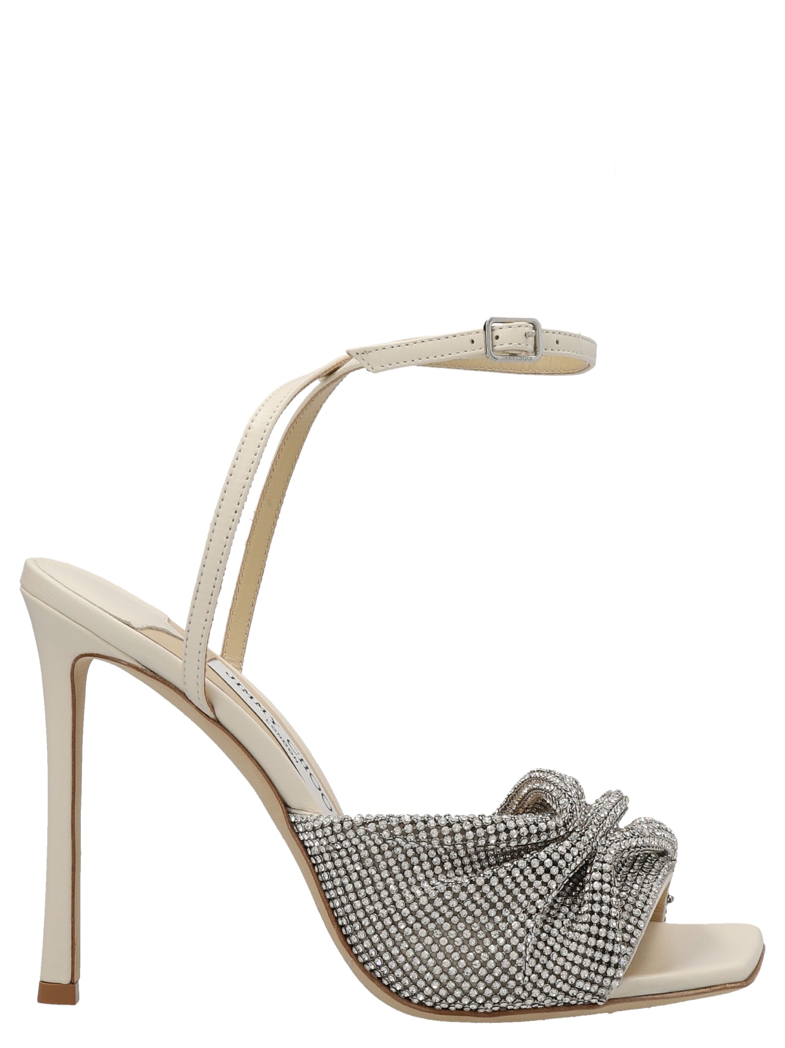 Jimmy Choo-'Naria' Sandali Bianco-Donna