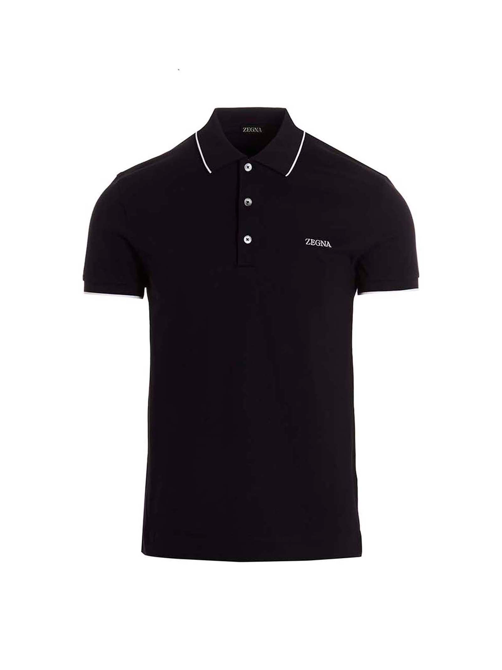 Zegna-Polo Blu-Uomo