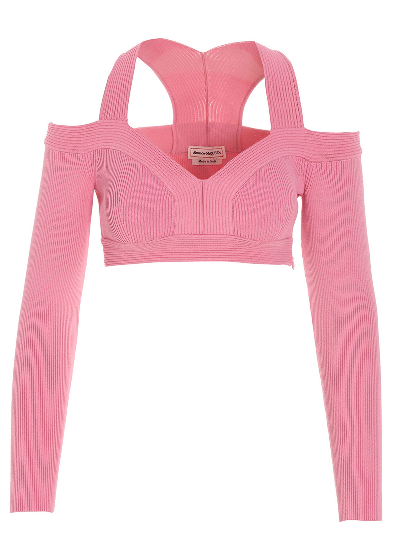 Alexander Mcqueen-Top Rosa-Donna