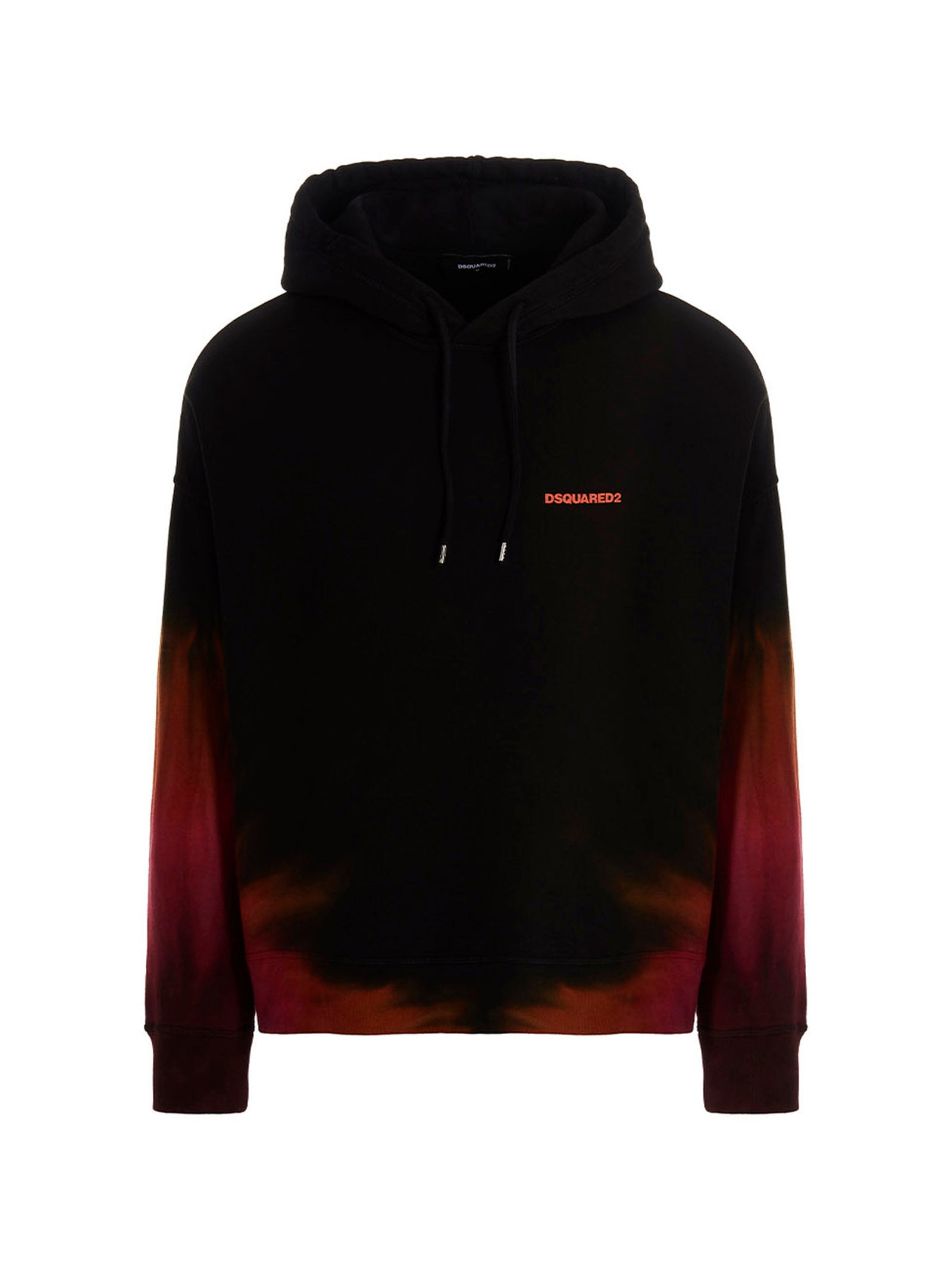 Dsquared2-'D2 Flame' Felpe Nero-Uomo