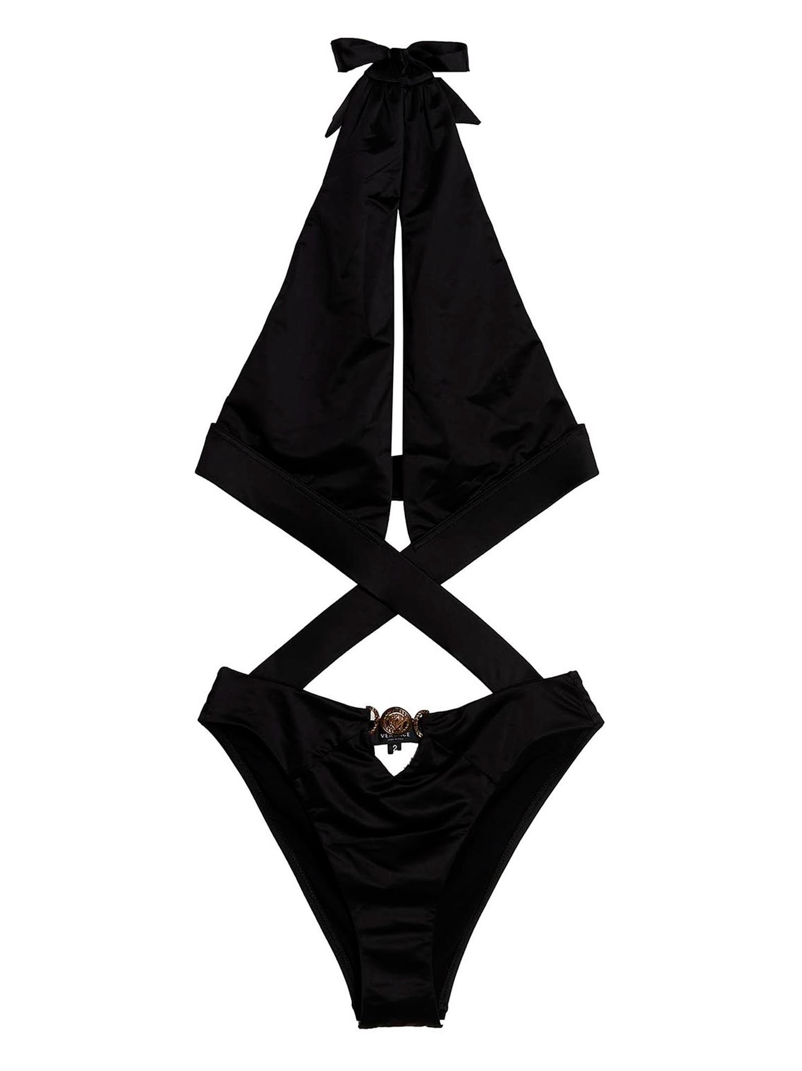 Versace-'Medusa' Beachwear Nero-Donna