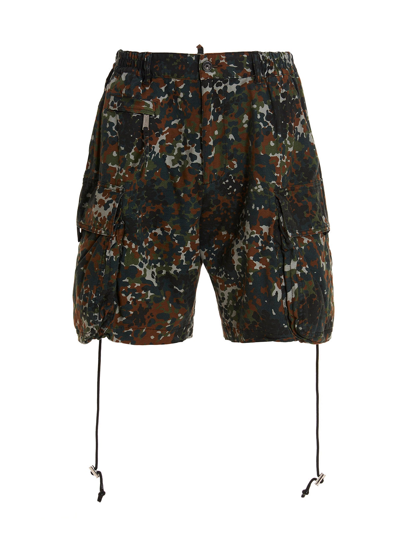 Dsquared2-'Goth Camo' Bermuda, short Verde-Uomo