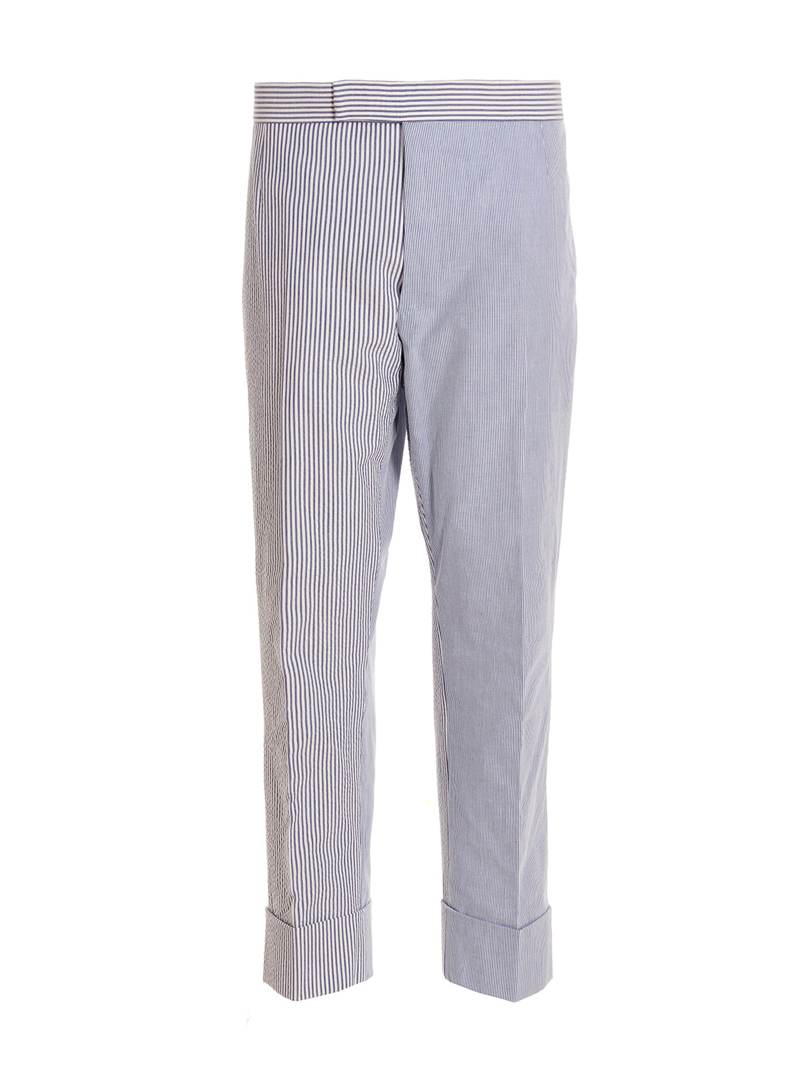 Thom Browne-Pantaloni Celeste-Uomo