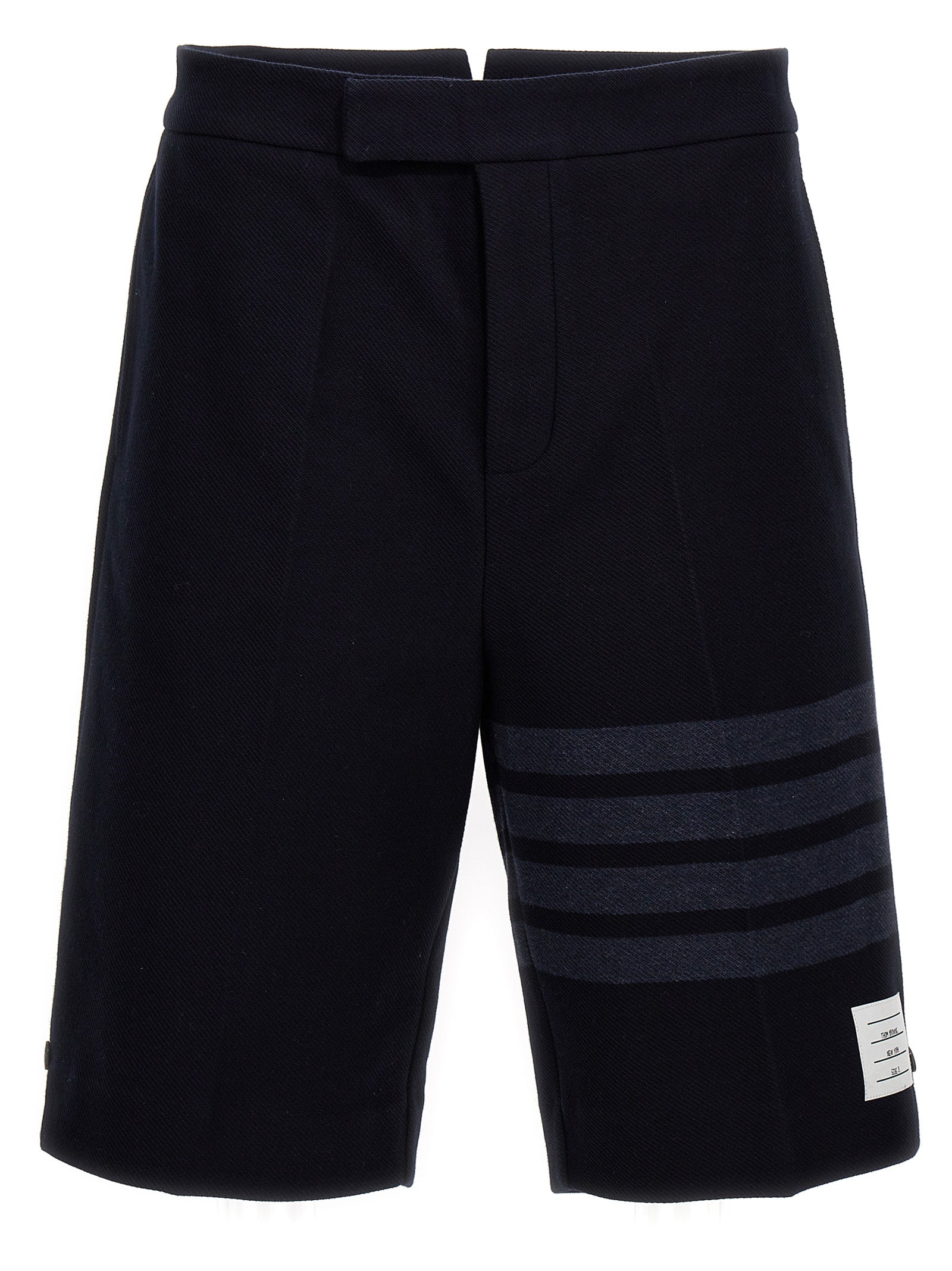 Thom Browne-4 Bar Bermuda, short Blu-Uomo