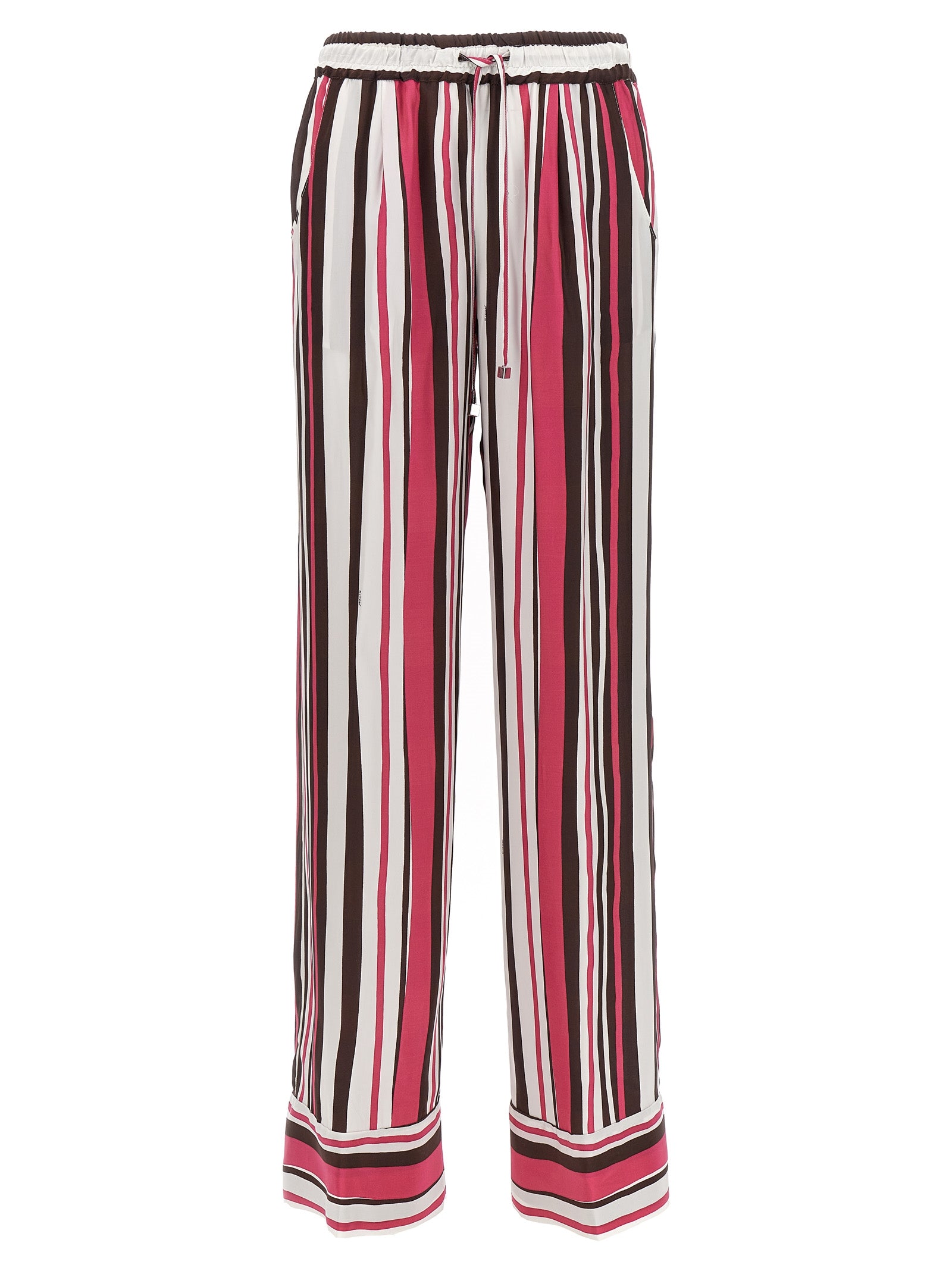 Kiton-Striped Pantaloni Multicolor-Donna