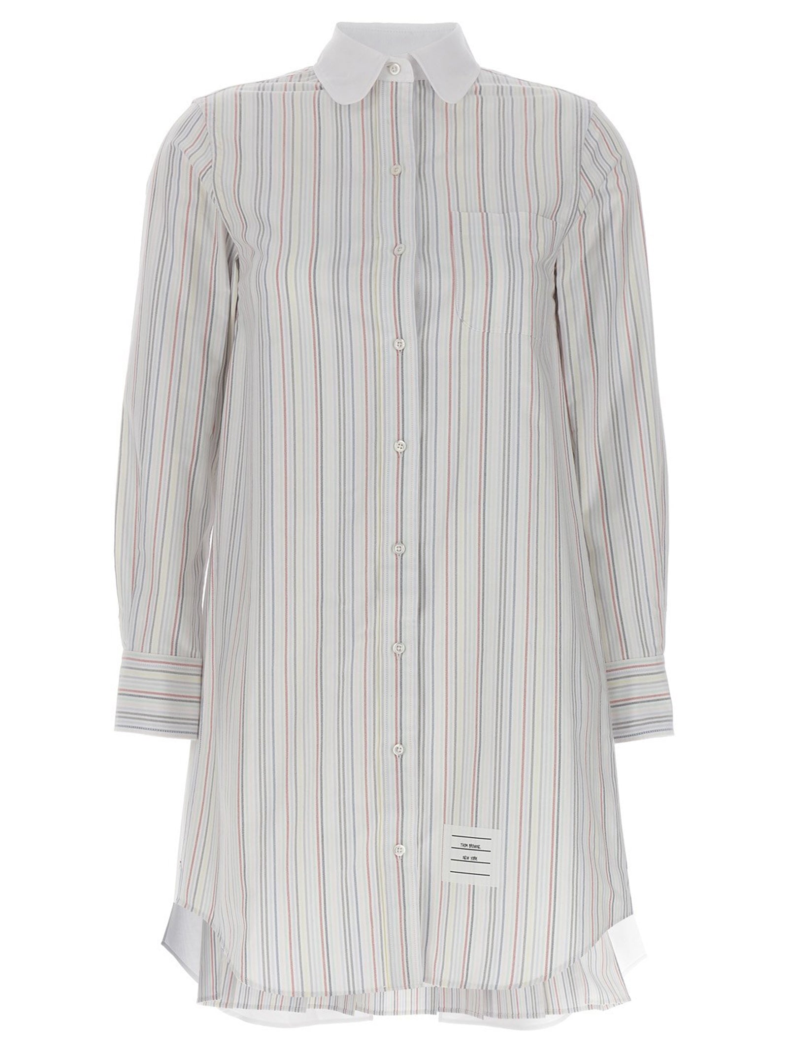 Thom Browne-Striped Shirt Dress Abiti Multicolor-Donna