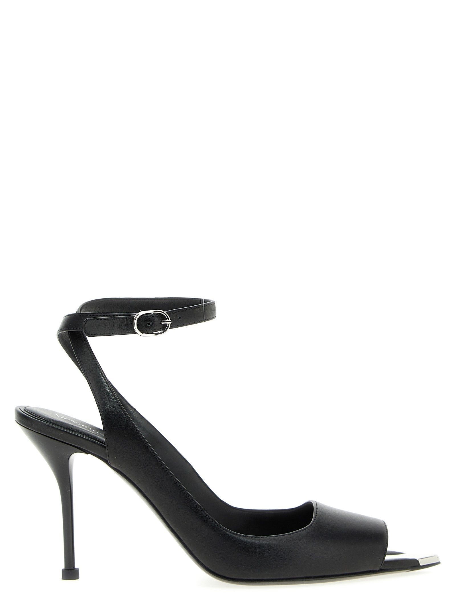 Alexander Mcqueen-Punk Sandali Nero-Donna