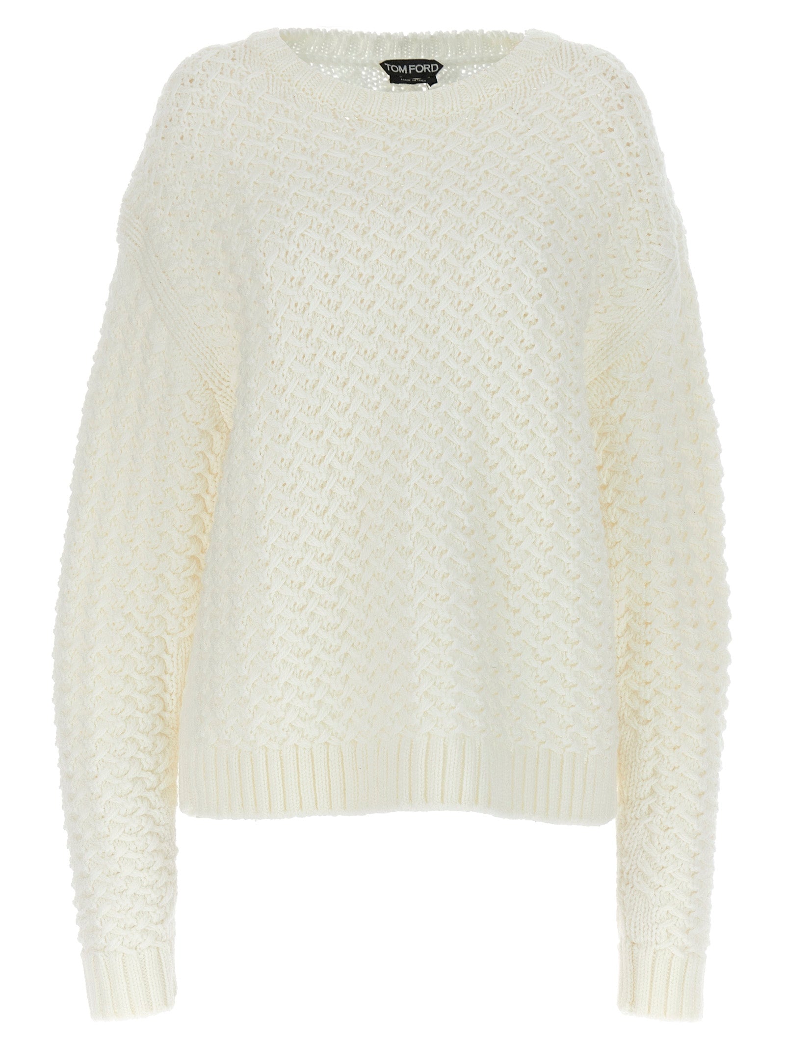 Tom Ford-Wool Sweater Maglioni Bianco-Donna