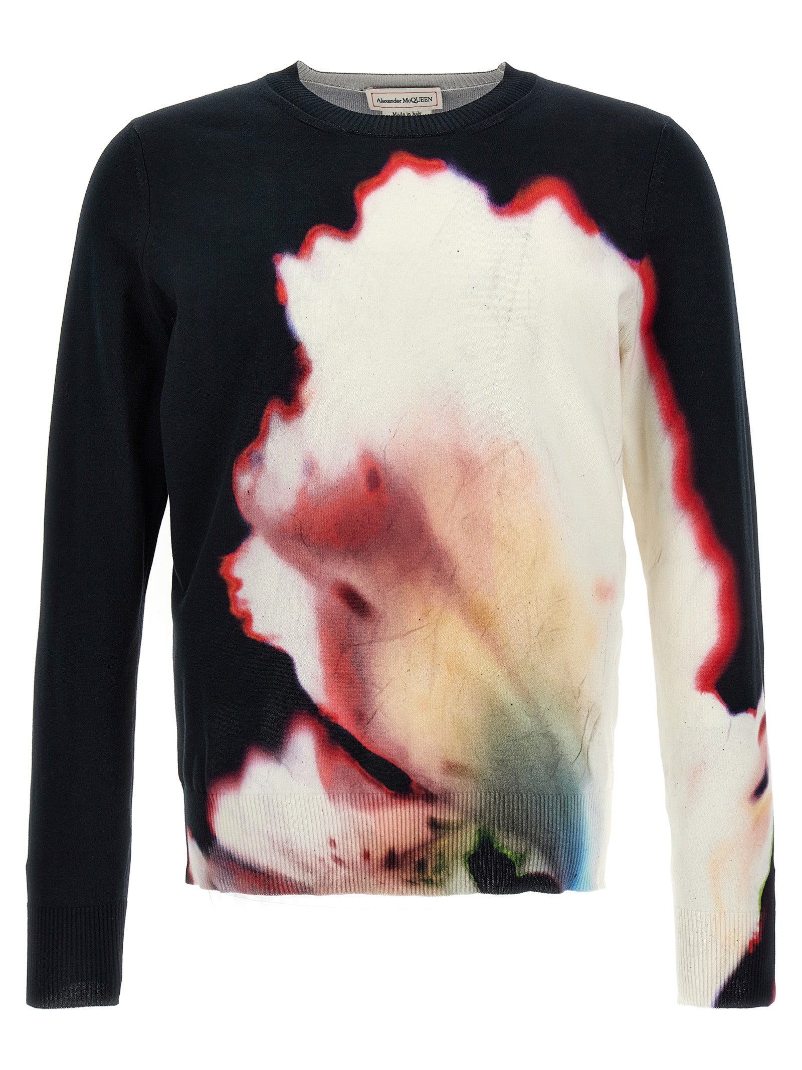 Alexander Mcqueen-Flower Sweater Maglioni Multicolor-Uomo