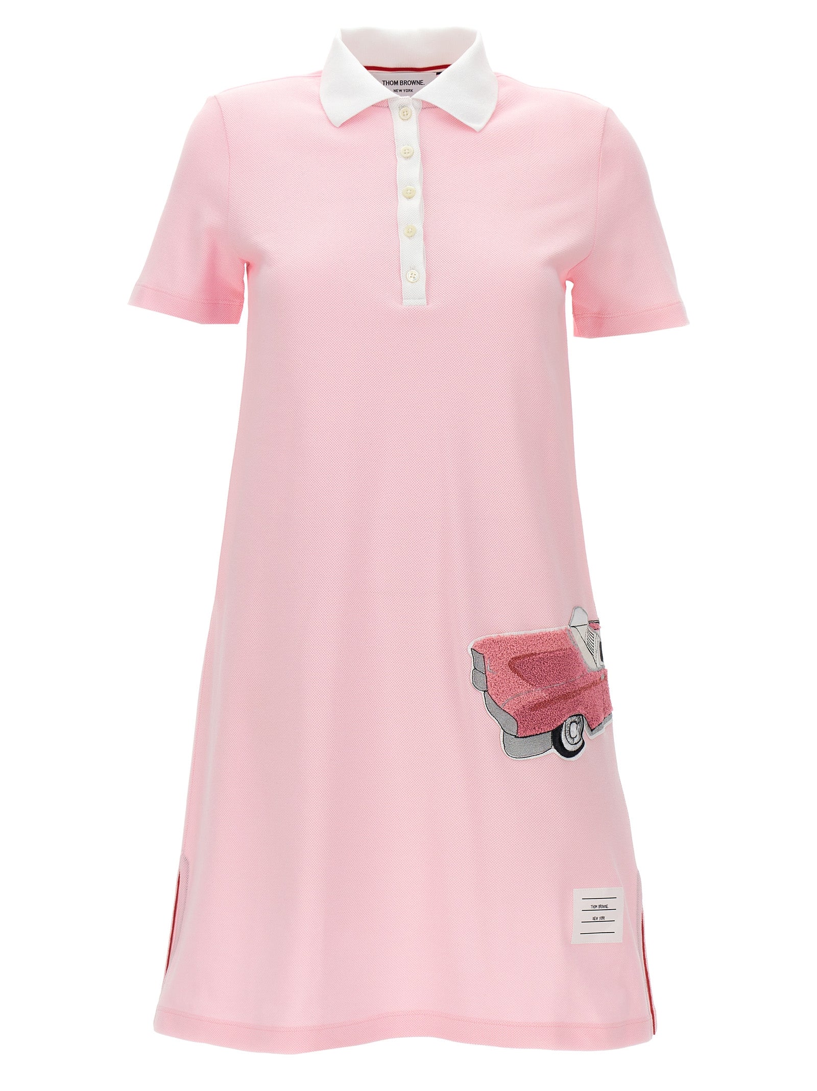 Thom Browne-Patch Polo Dress Abiti Rosa-Donna