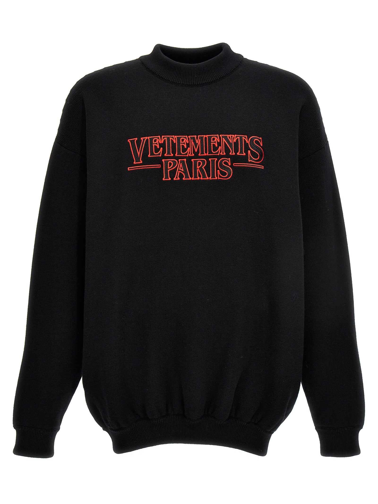 Vetements-Vetements Paris Felpe Nero-Donna