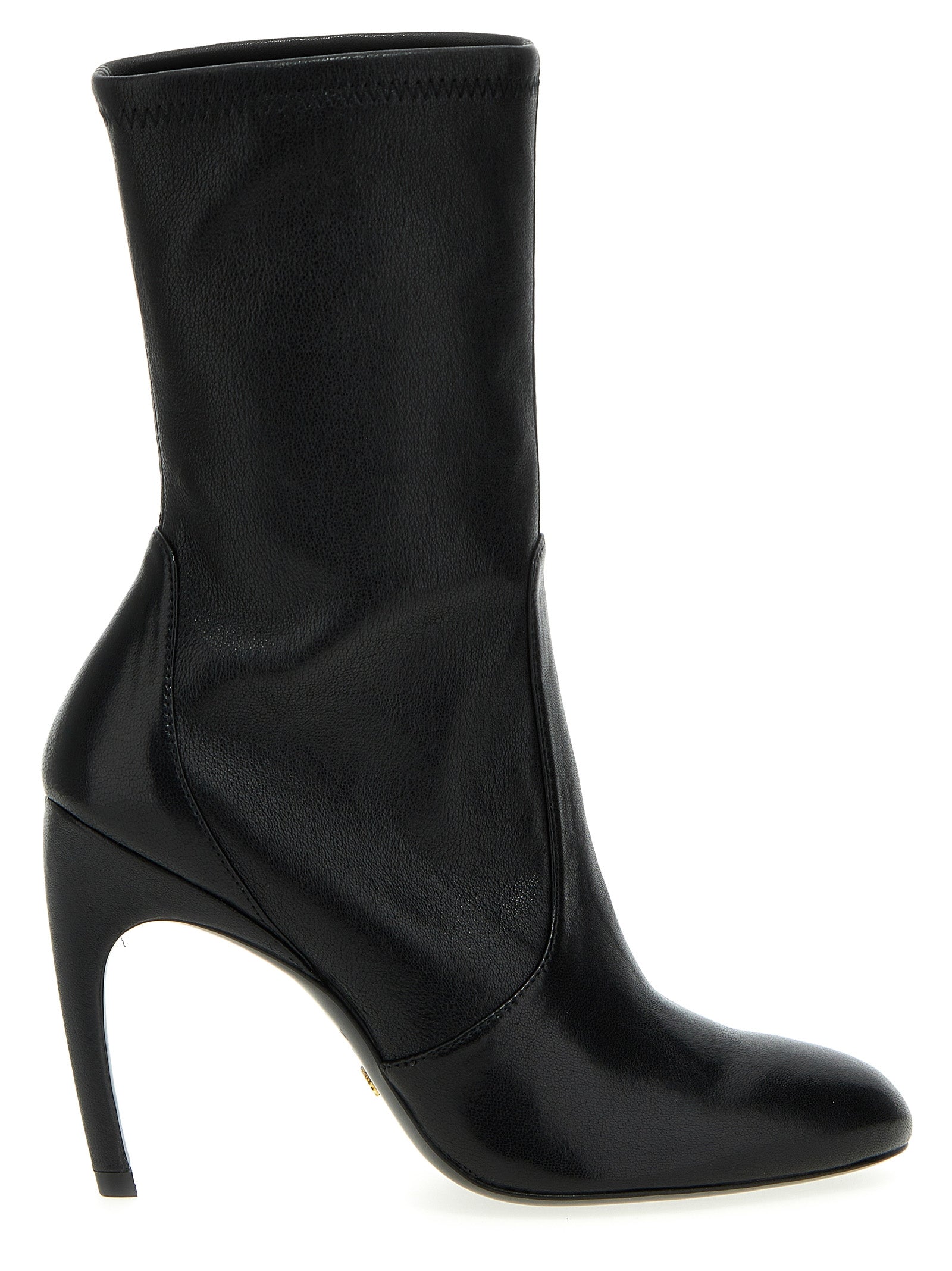 Stuart Weitzman-Lux Curl Ankle Boots Stivali E Stivaletti Nero-Donna