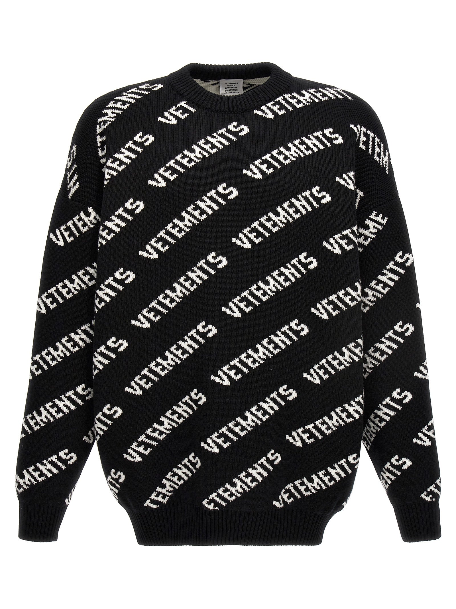 Vetements-Monogram Sweater Maglioni Bianco/Nero-Donna