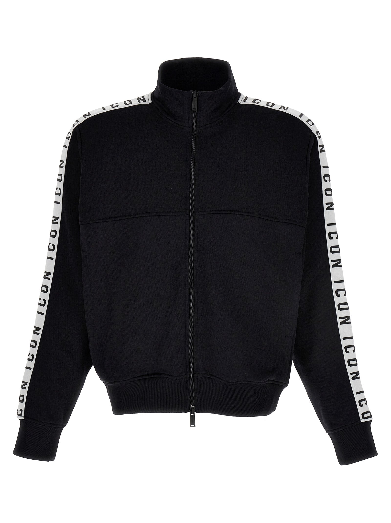 Dsquared2-Dean Sport Felpe Bianco/Nero-Uomo