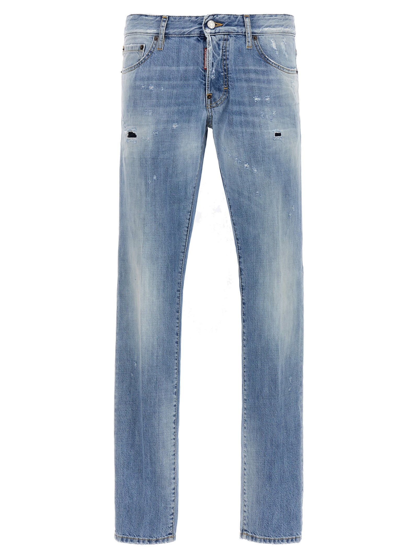 Dsquared2-Slim Jeans Celeste-Uomo