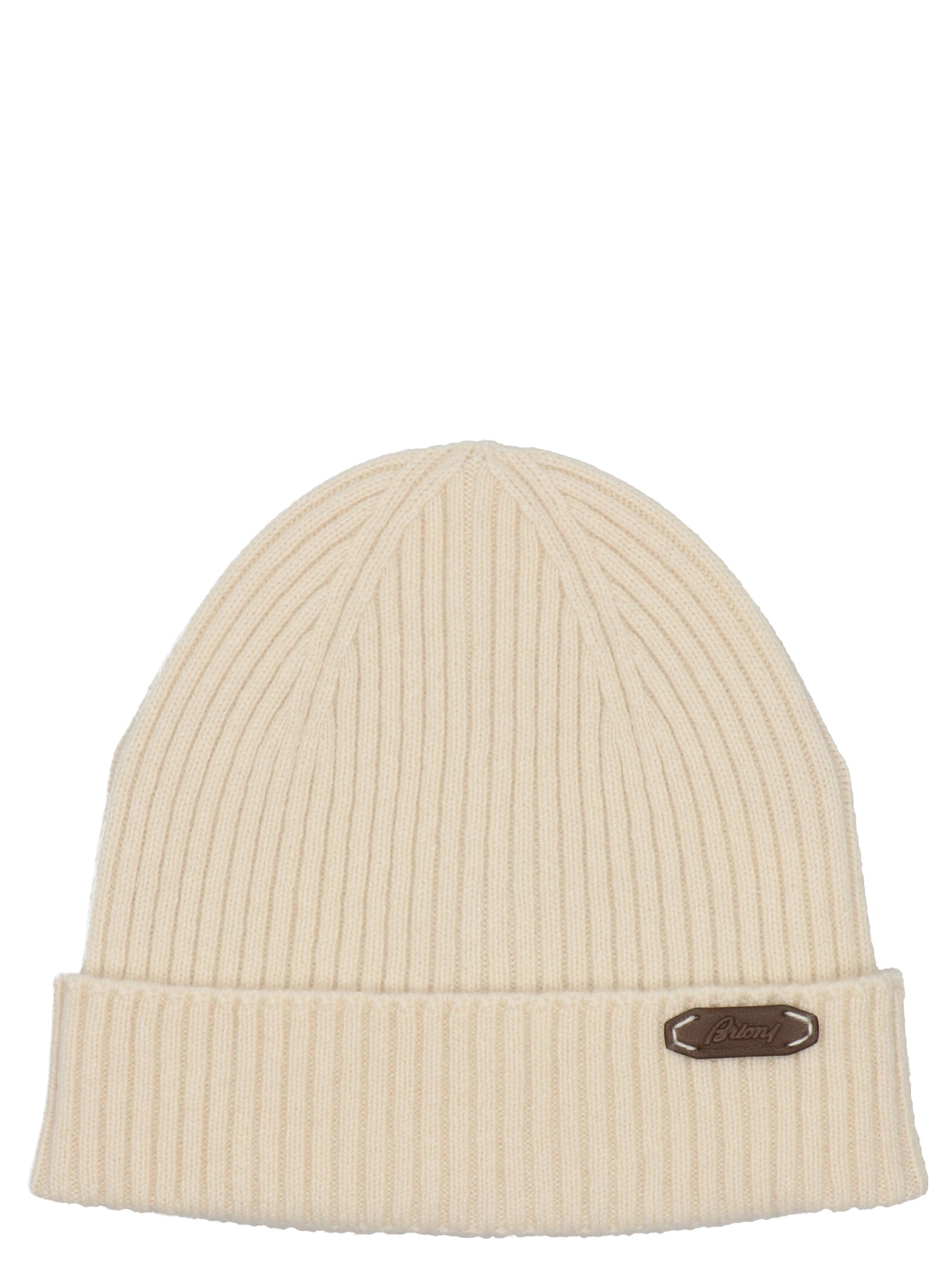 Brioni-Fisherman'S Rib Beanie Cappelli Bianco-Uomo