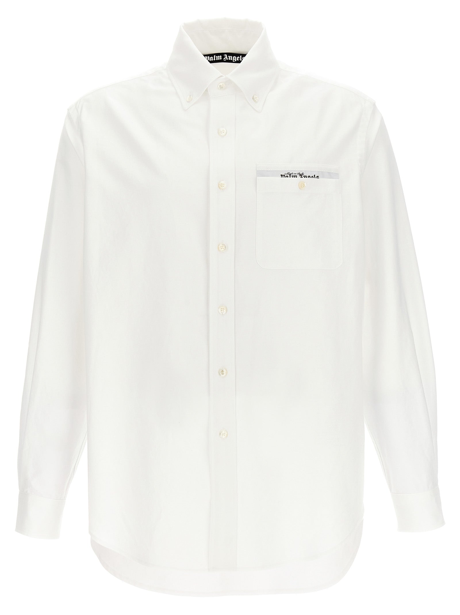 Palm Angels-Sartorial Tape Shirt Camicie Bianco-Uomo